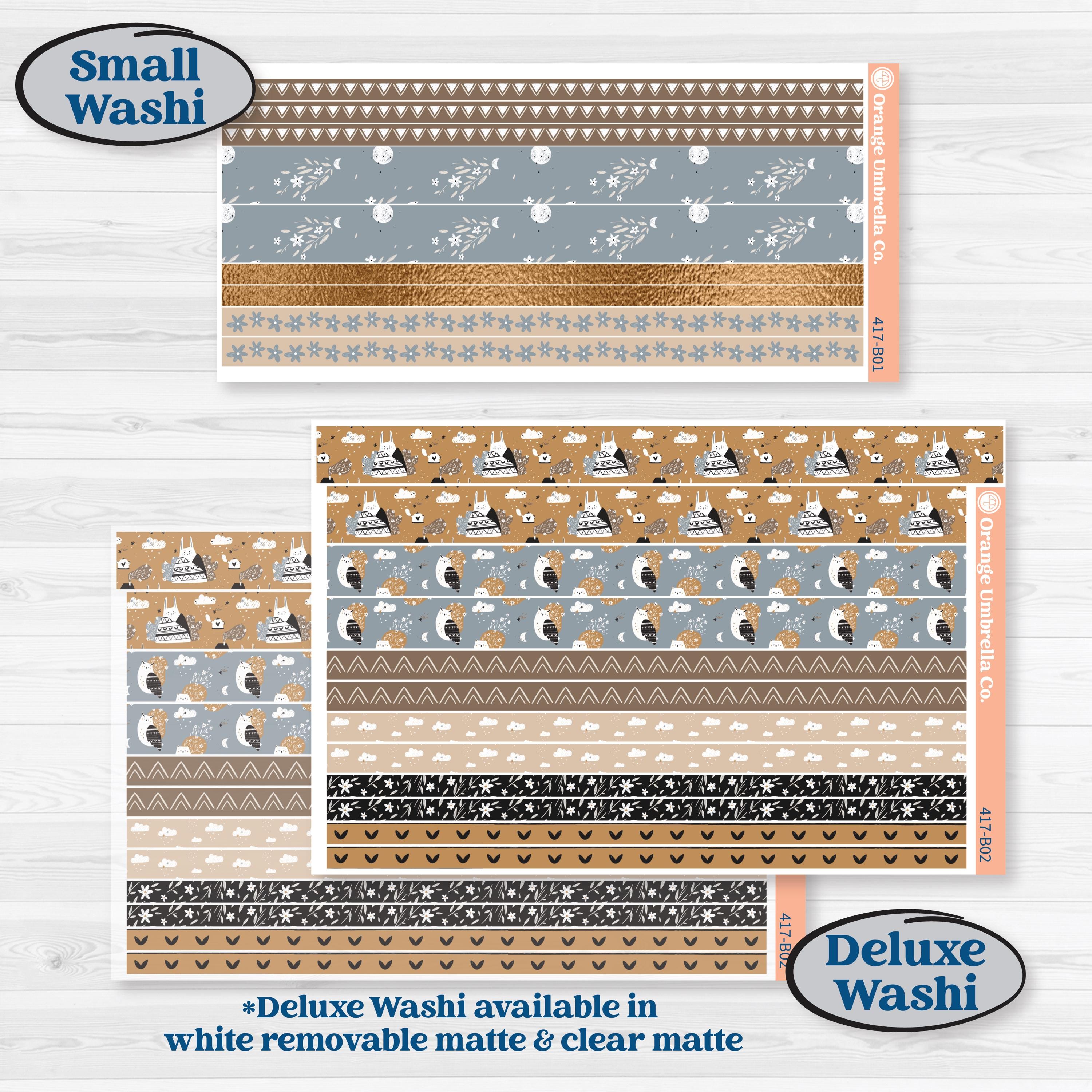 Woodland Winter Animals Kit | Weekly Add-On Planner Kit Stickers | Chill Out | KIT-417-B