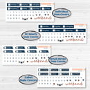 Patterned Boho Sticker Kit | Weekly Sticker Kit for Vertical Planners like Erin Condren | Katie | KIT-414-A