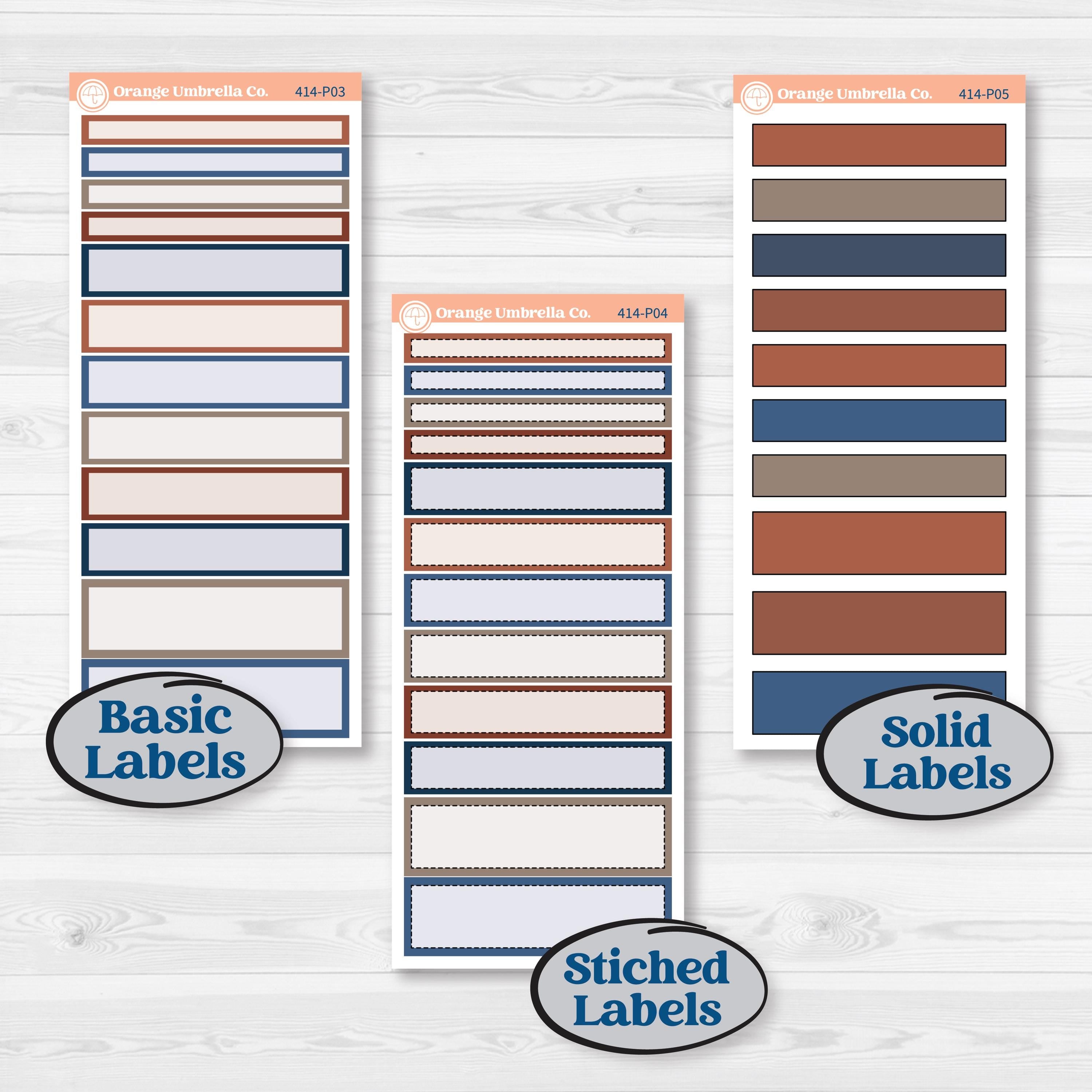 Patterned Boho Sticker Kit | 7x9 Plum Daily Planner Kit Stickers | Katie | KIT-414-P