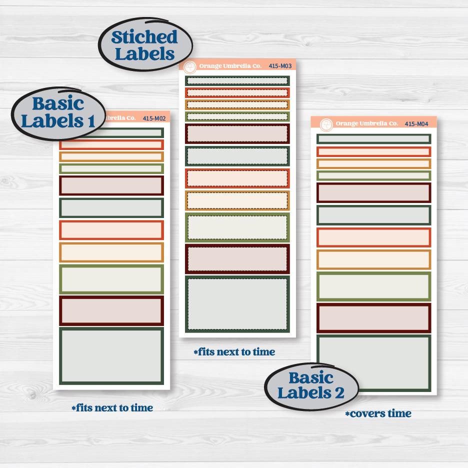 Watercolor Autumn Kit | 7x9 Erin Condren Daily Duo Planner Kit Stickers | Crackle | KIT-415-M