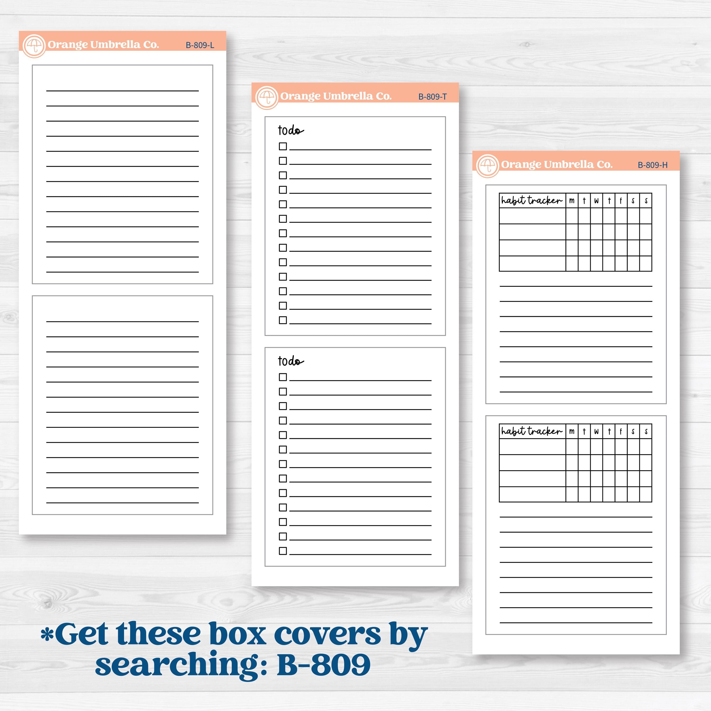 Woodland Winter Animals Kit | 7x9 Compact Vertical Planner Kit Stickers | Chill Out | KIT-417-H