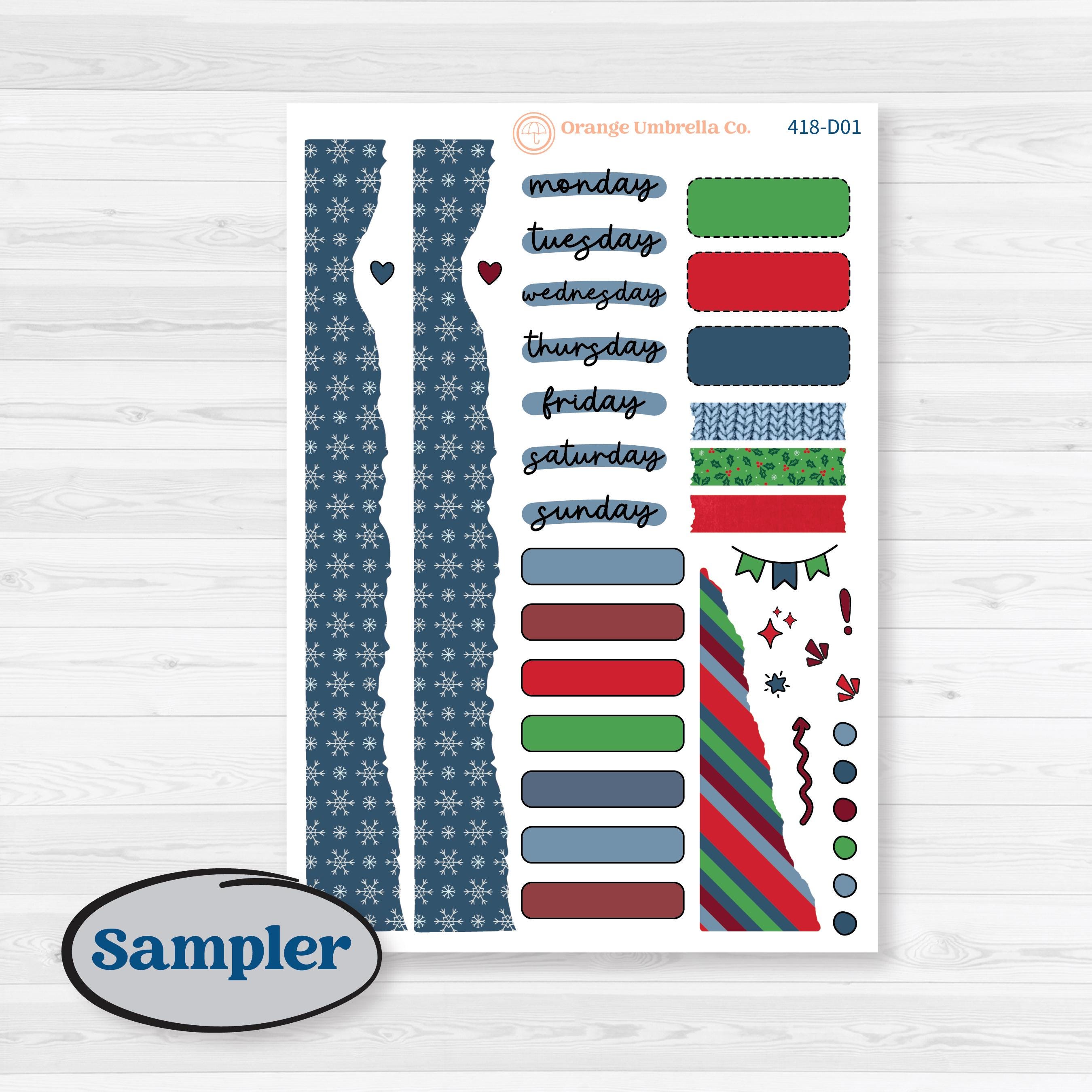 Playful Winter Kit | Journaling Kit Planner Stickers | Jingle | KIT-418-D