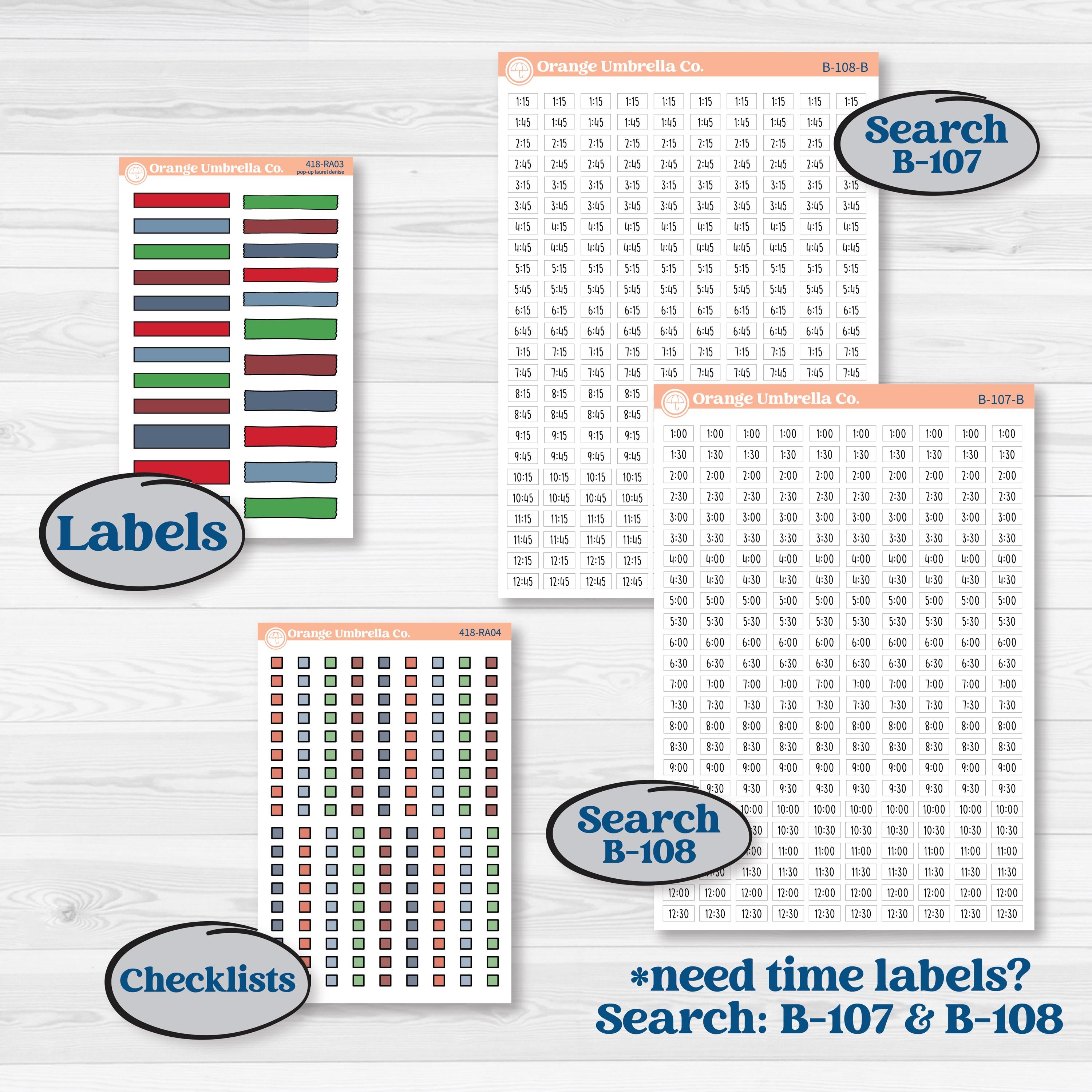 Playful Winter Kit | Laurel Denise Pop-Up Planner Kit Stickers | Jingle | KIT-418-RA