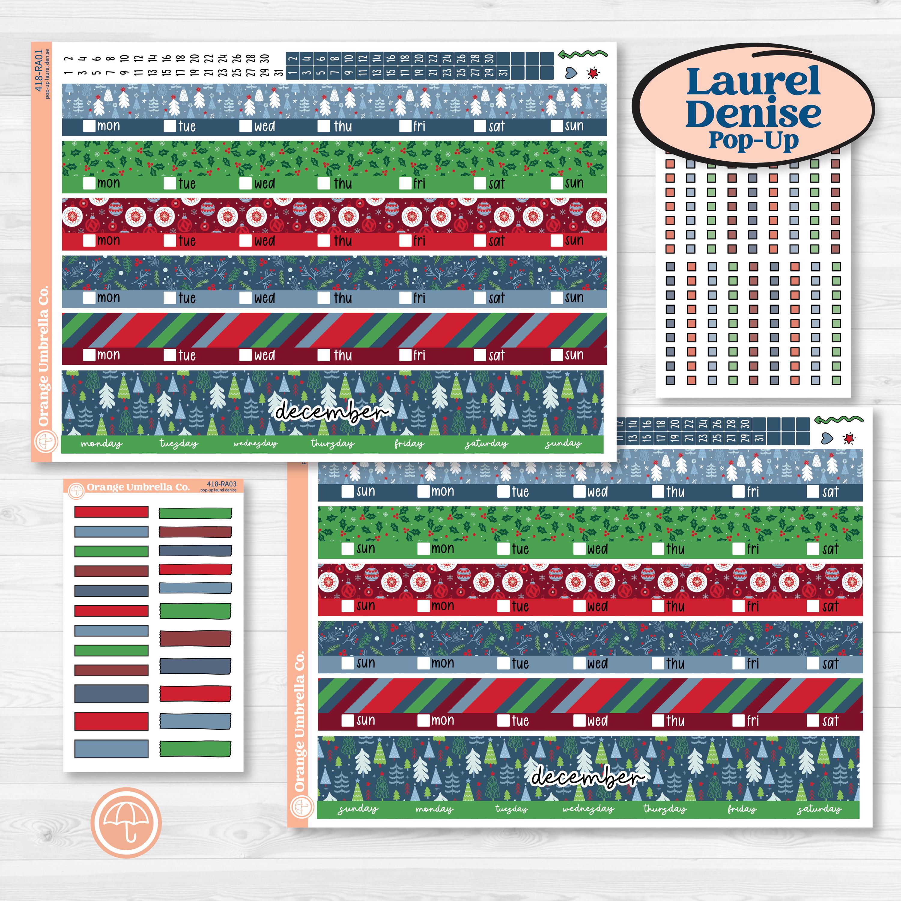 Playful Winter Kit | Laurel Denise Pop-Up Planner Kit Stickers | Jingle | KIT-418-RA