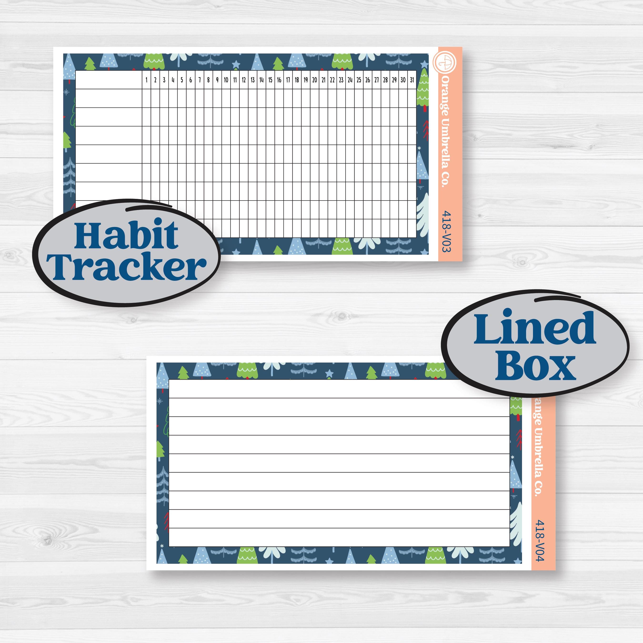 Playful Winter Kit | A5 Erin Condren Monthly & Dashboard Sticker Kit | 2024-2025 Planners | Jingle | KIT-418-V