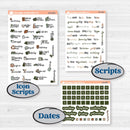 Classic Christmas Reading Kit | Weekly Add-On Planner Kit Stickers | All Aglow | KIT-419-B