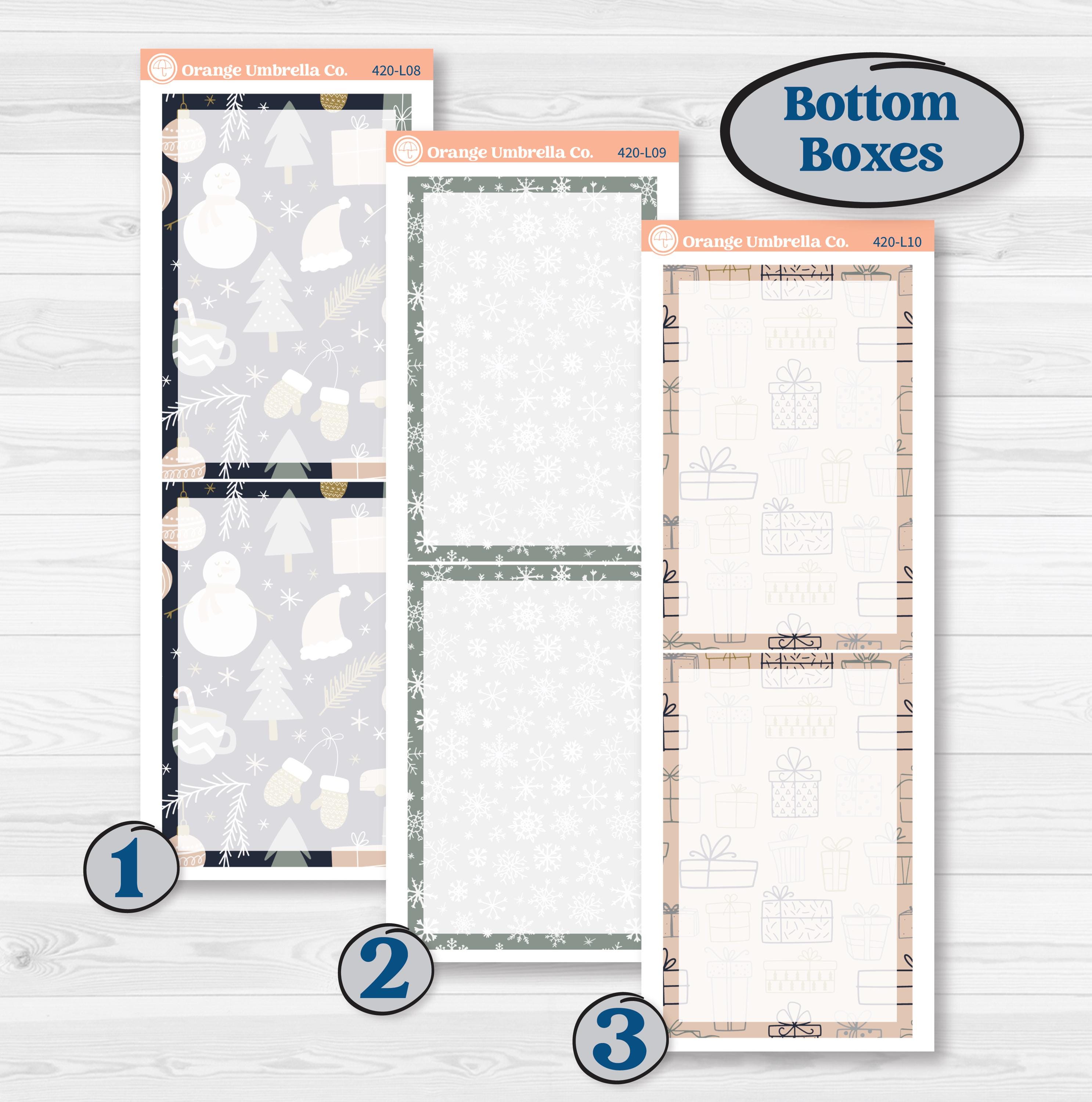 Cheerful Holiday Christmas Kit | A5 Daily Duo Planner Kit Stickers | Very Merry | KIT-420-L