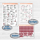 Vintage Christmas Kit | Weekly Add-On Planner Kit Stickers | Holiday Nostalgia | KIT-421-B