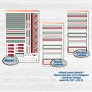 Vintage Christmas Kit | Erin Condren Weekly Dashboard Planner Kit Stickers | Holiday Nostalgia | KIT-421-HA