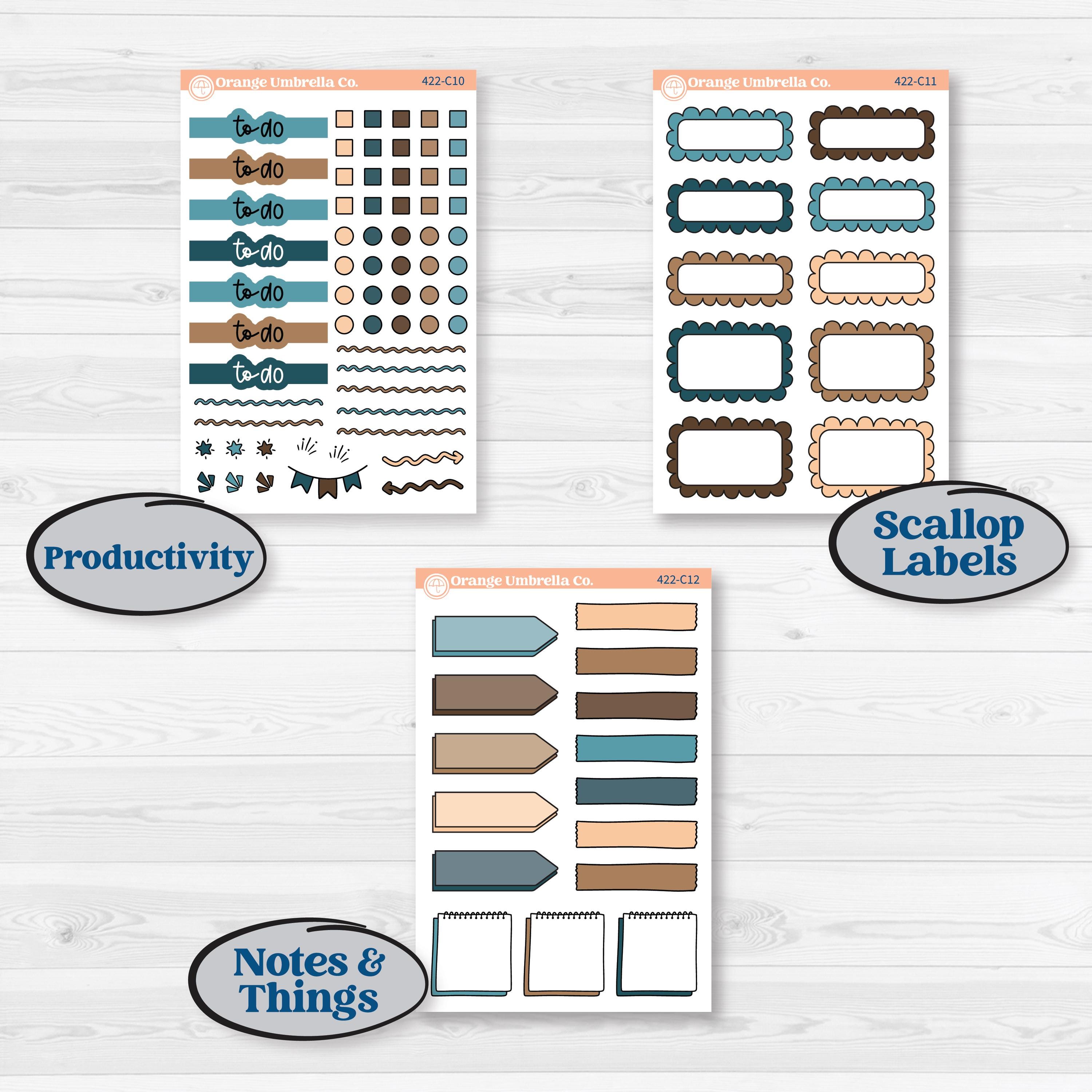 Whimsical Winter Kit | Weekly Add-On Labels Planner Kit Stickers | Sugarplum | KIT-422-C