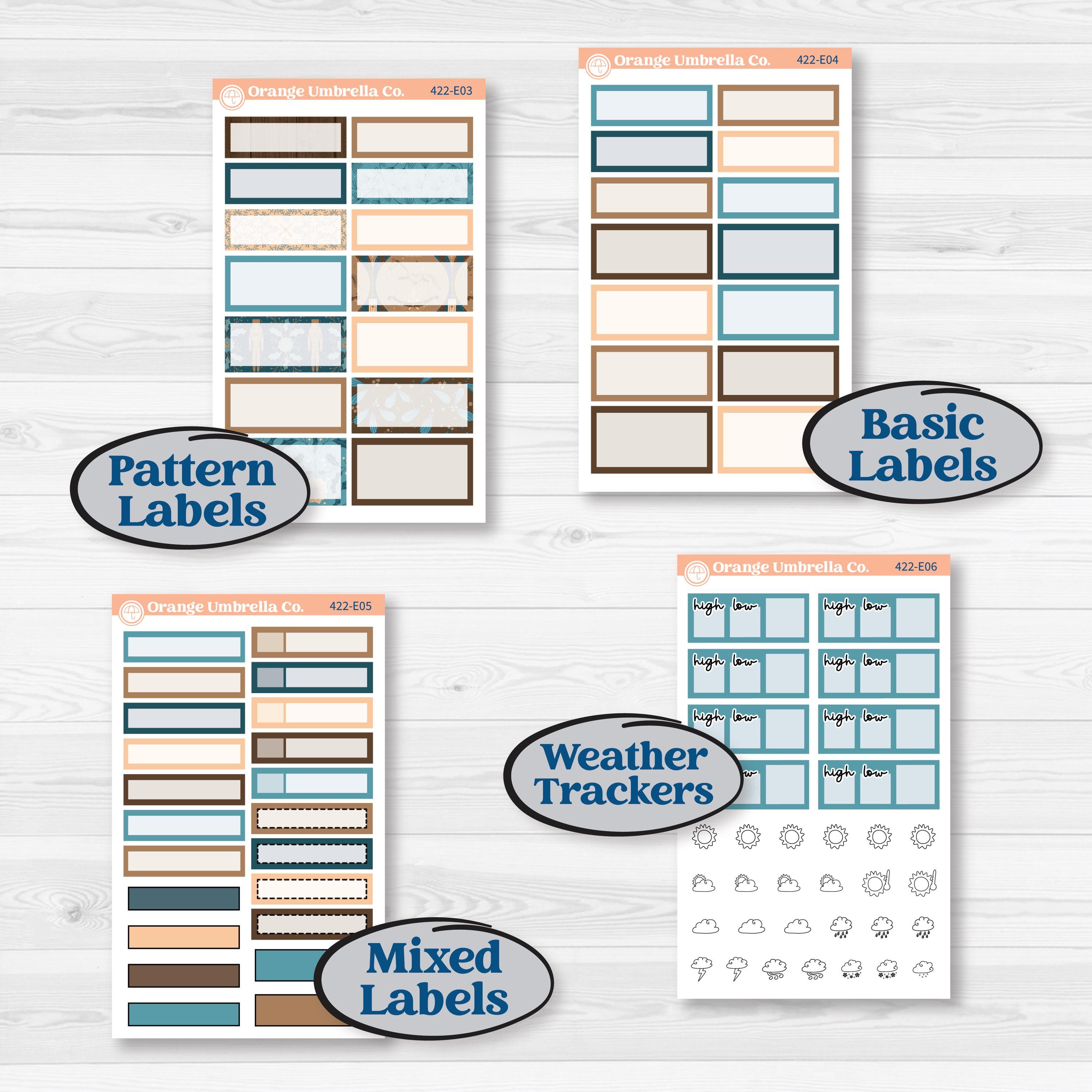Whimsical Winter Kit | Hobonichi Cousin Weekly & Daily Planner Kit Stickers | Sugarplum | KIT-422-E
