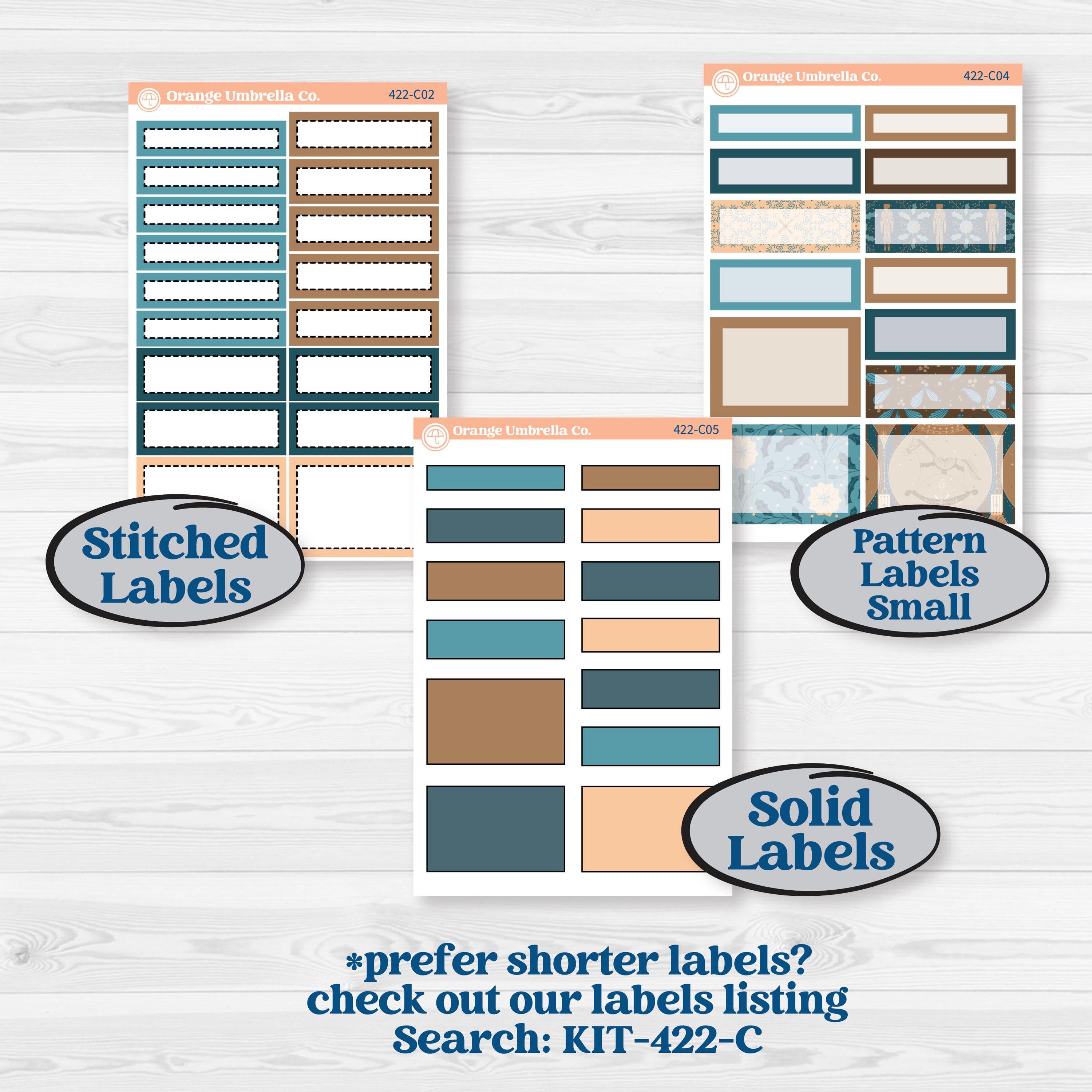 Whimsical Winter Kit | A5 Daily Duo Planner Kit Stickers | Sugarplum | KIT-422-L