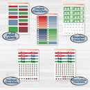 Playful Winter Kit | Weekly Add-On Labels Planner Kit Stickers | Jingle | KIT-418-C