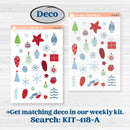 Playful Winter Kit | Freestyle Kit Any Planner Kit Stickers | Jingle | KIT-418-K