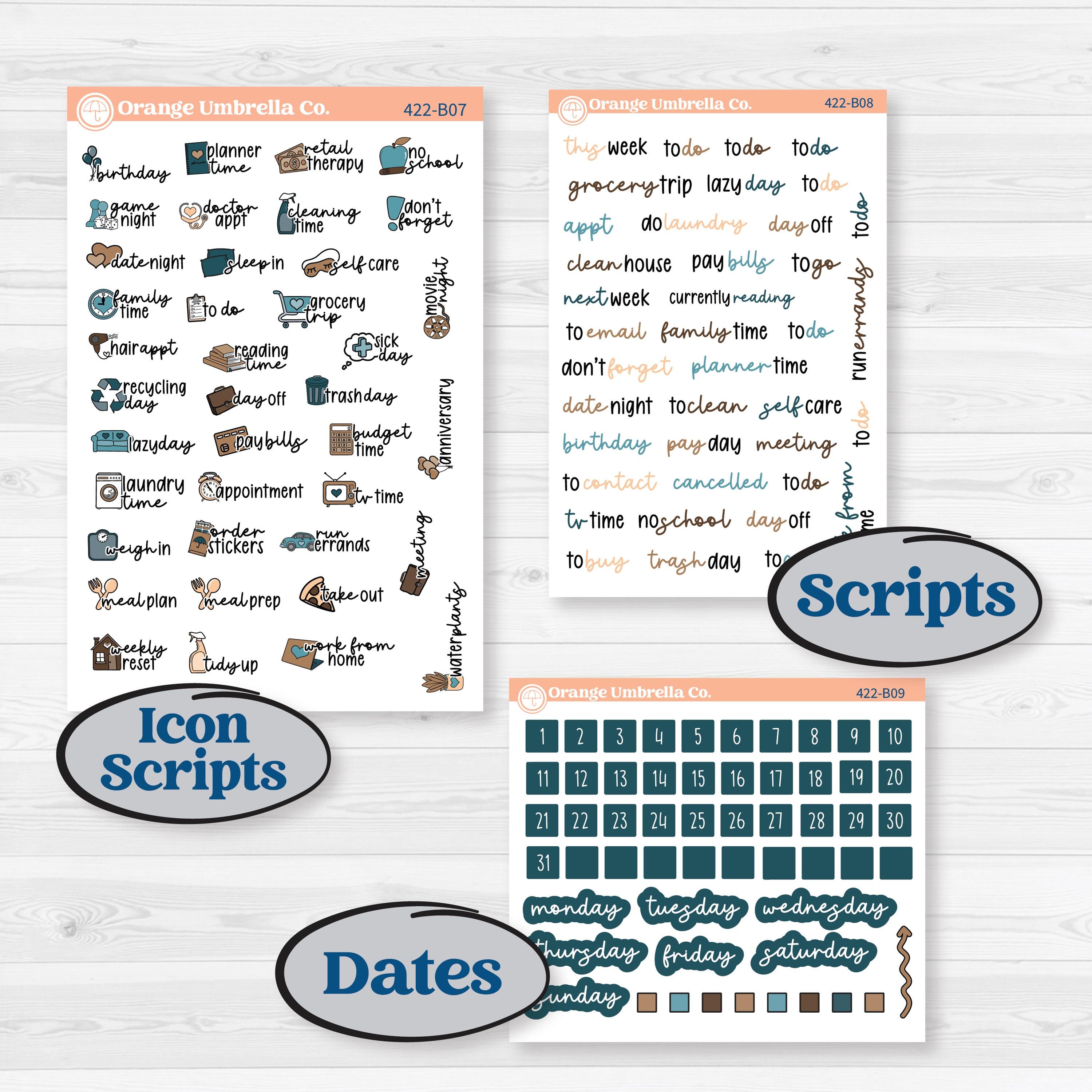 Whimsical Winter Kit | Weekly Add-On Planner Kit Stickers | Sugarplum | KIT-422-B