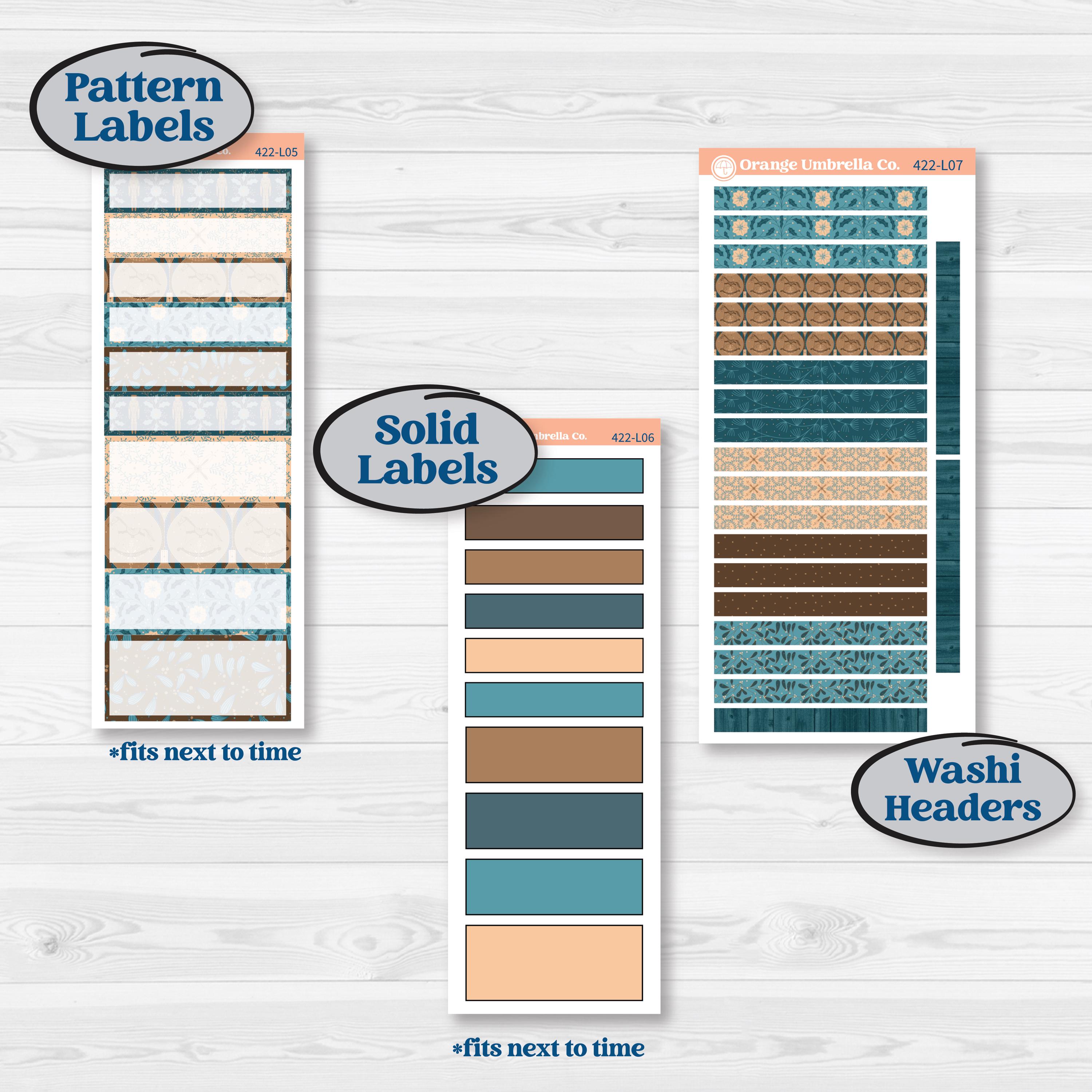 Whimsical Winter Kit | A5 Daily Duo Planner Kit Stickers | Sugarplum | KIT-422-L
