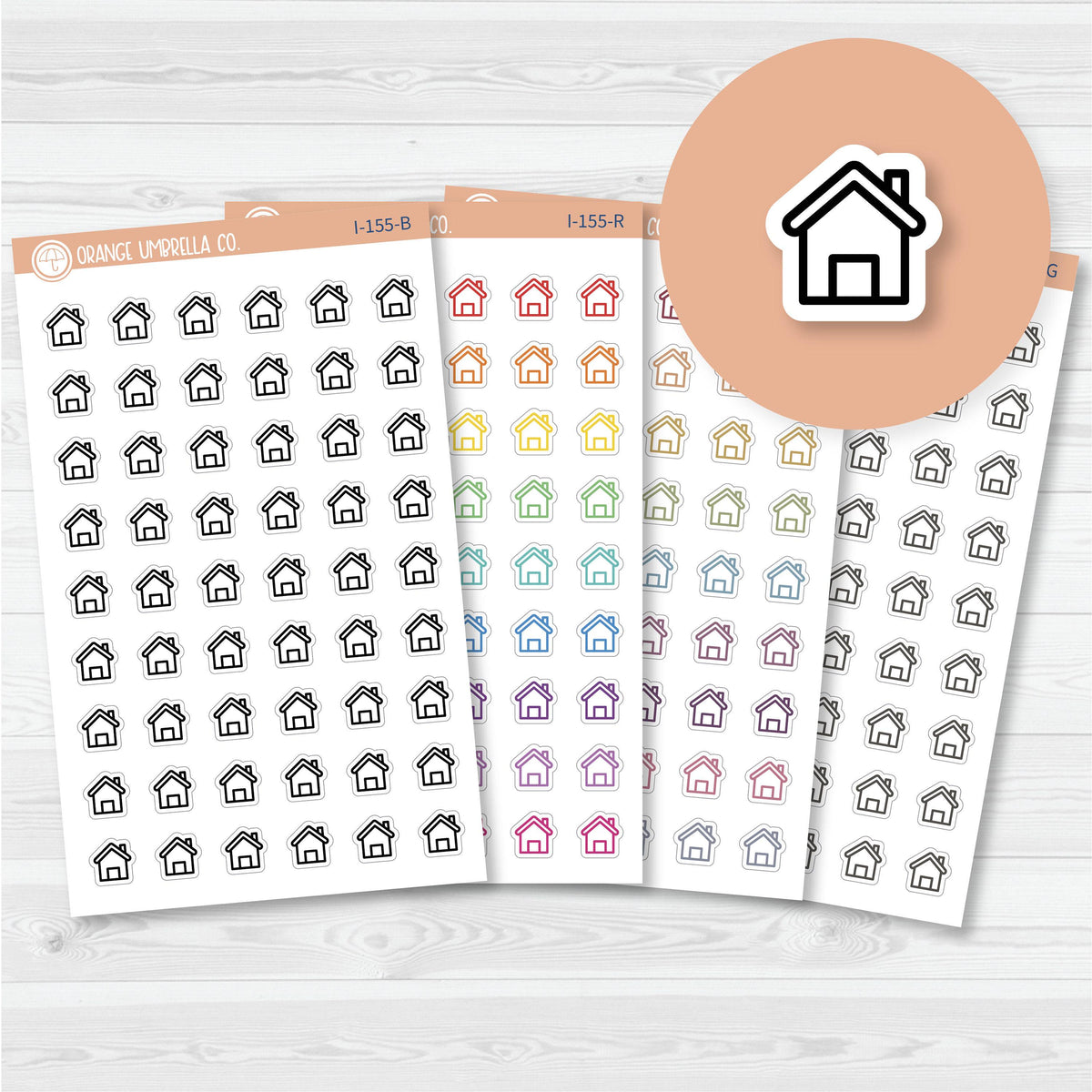 House Icon Planner Stickers | I-155
