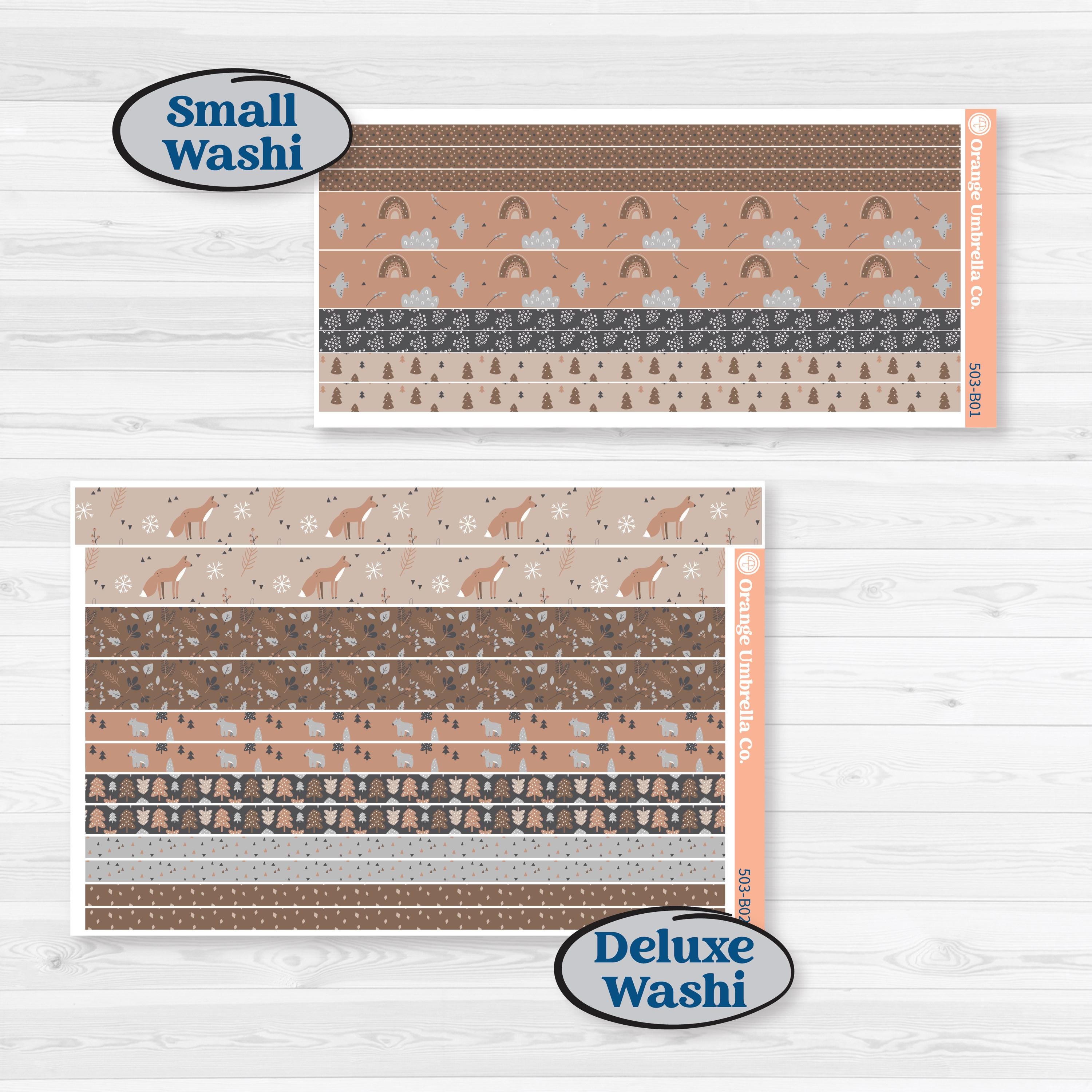 Neutral Woodland Kit | Weekly Add-On Planner Kit Stickers | Whispers of Hope | KIT-503-B