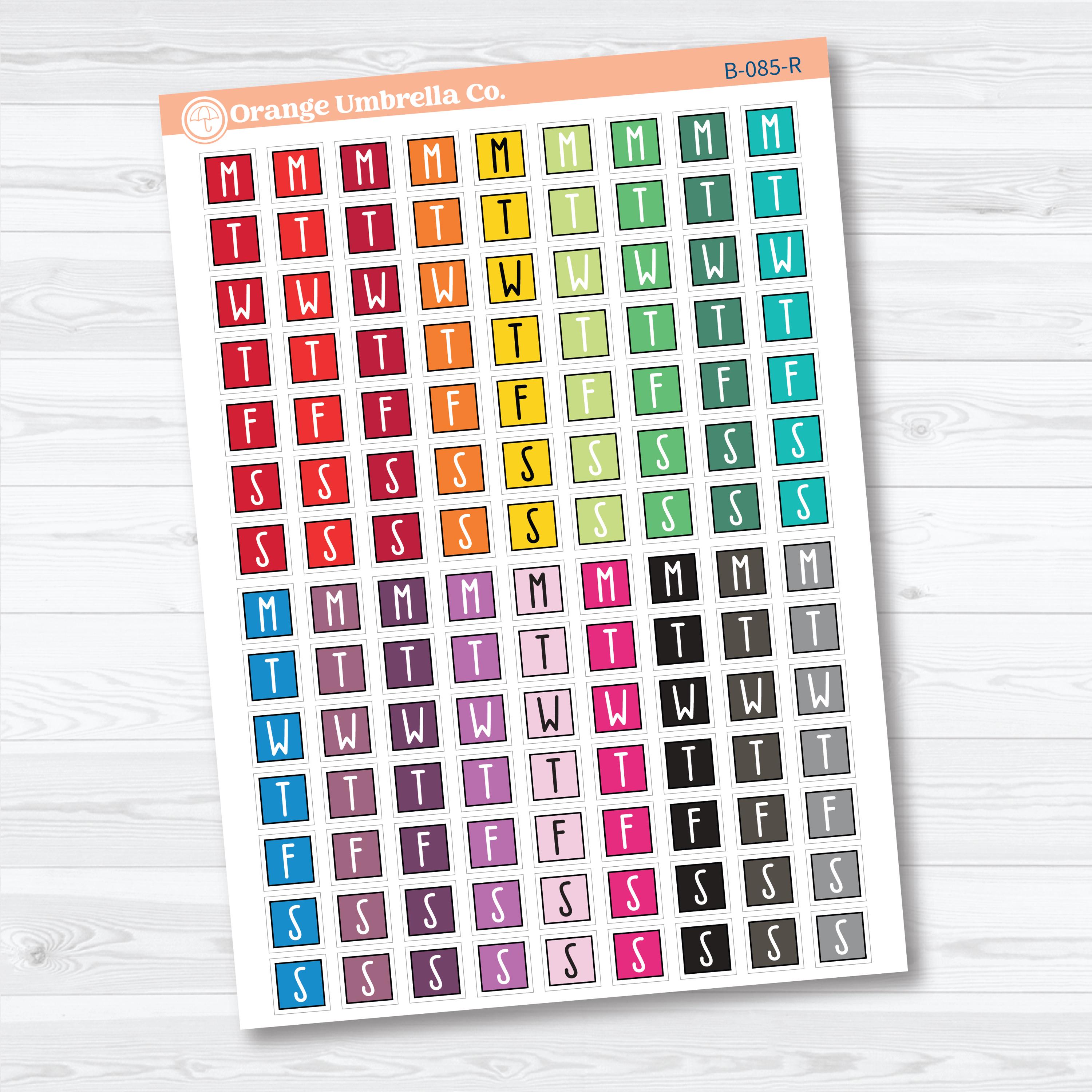 Mini Date Covers | Laurel Denise Style F18 Planner Stickers | B-085
