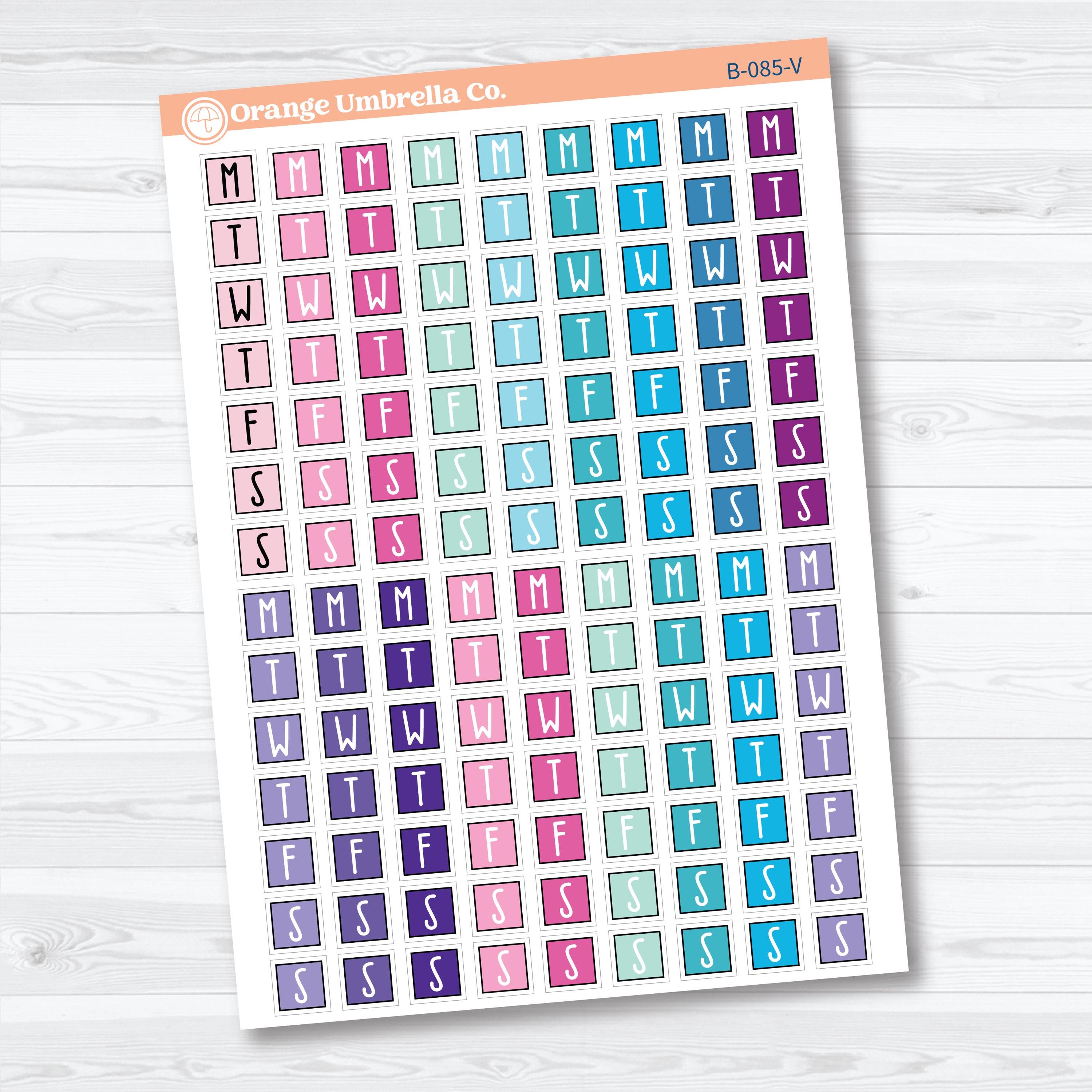 Mini Date Covers | Laurel Denise Style F18 Planner Stickers | B-085