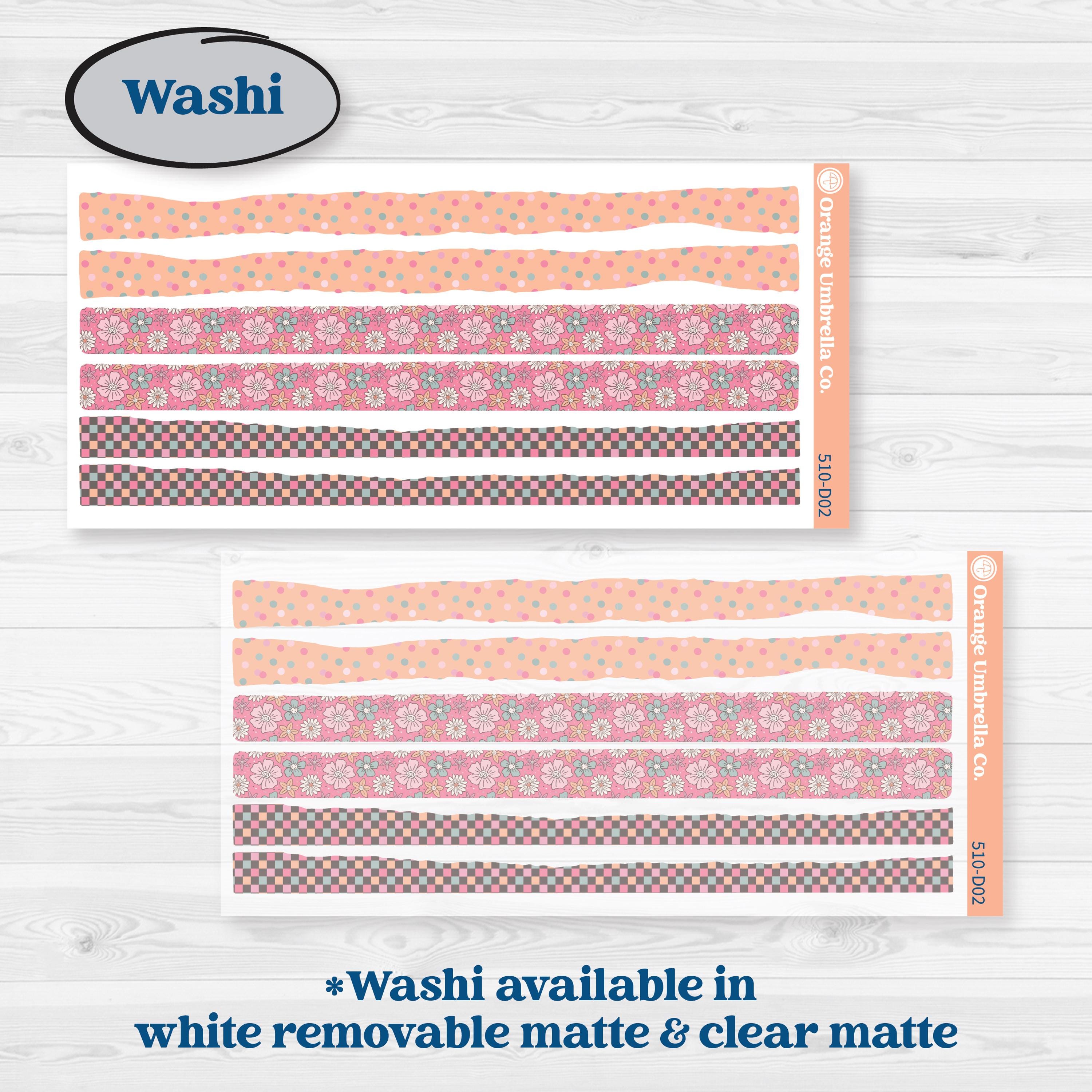 Soft Pink Florals | Journaling or Scrapbooking Kit | Creative Junk Journal Planner Stickers | I Pick You | KIT-510-D