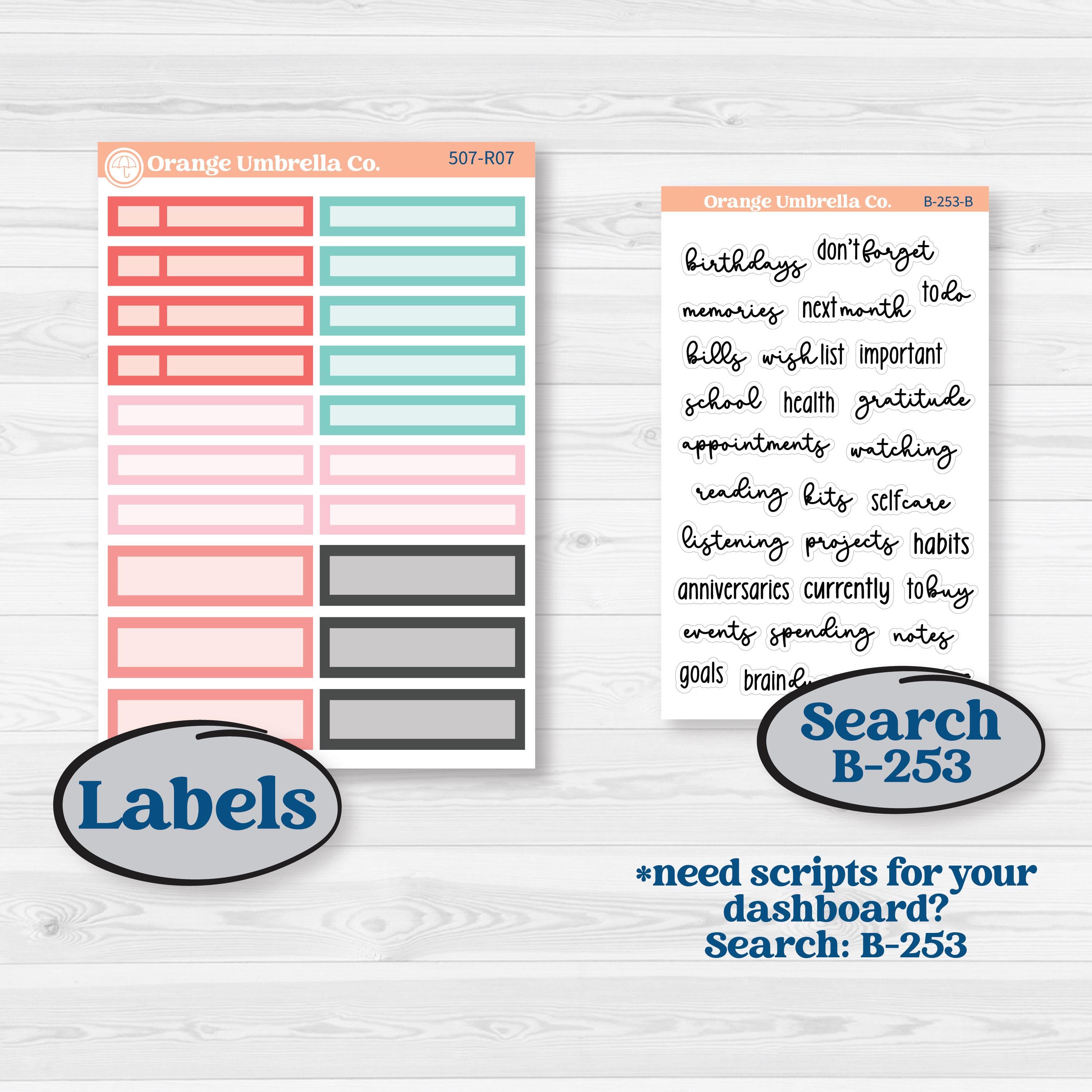 Sweet Valentine Florals | 8.5x11 Plum Monthly & Dashboard Planner Kit Stickers | Call Me Sweetheart | KIT-507-R