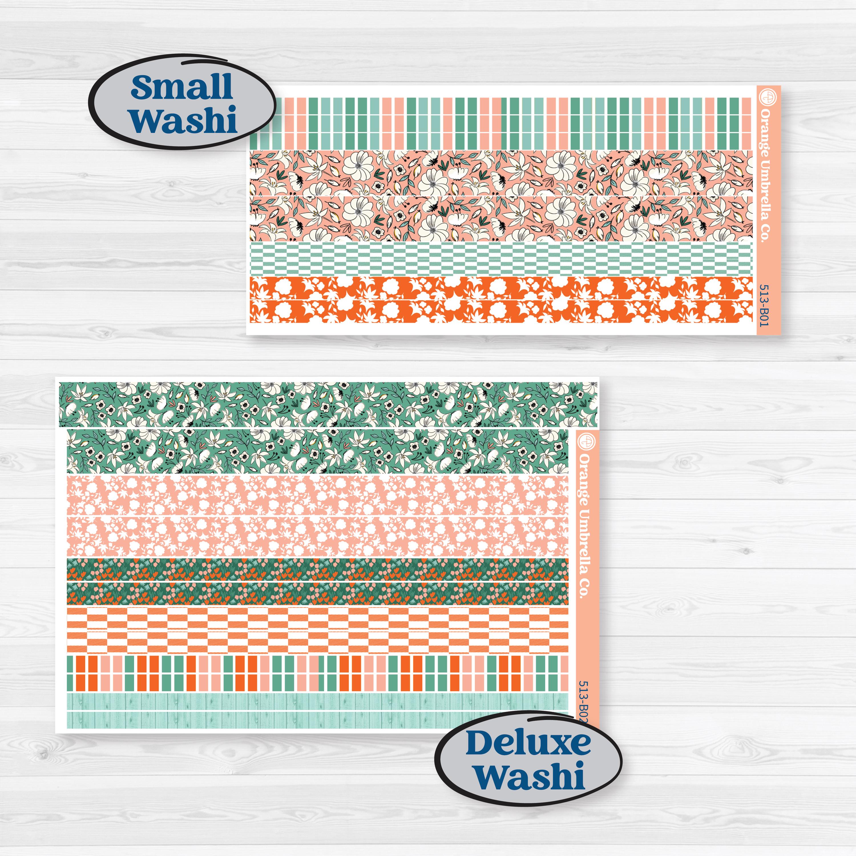 Playful March Florals | Weekly Add-On Planner Kit Stickers | Millie | KIT-513-B