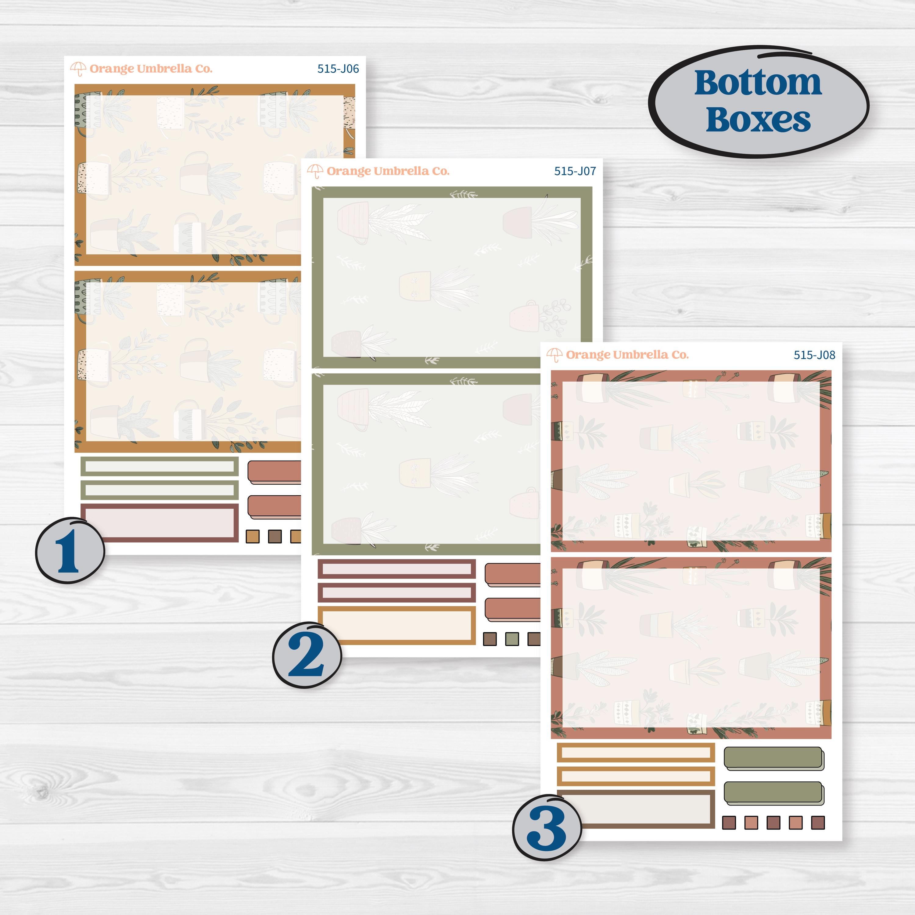 Houseplants & Plants Kit | A5 Daily Duo Planner Kit Stickers | Aloe There | KIT-515-J