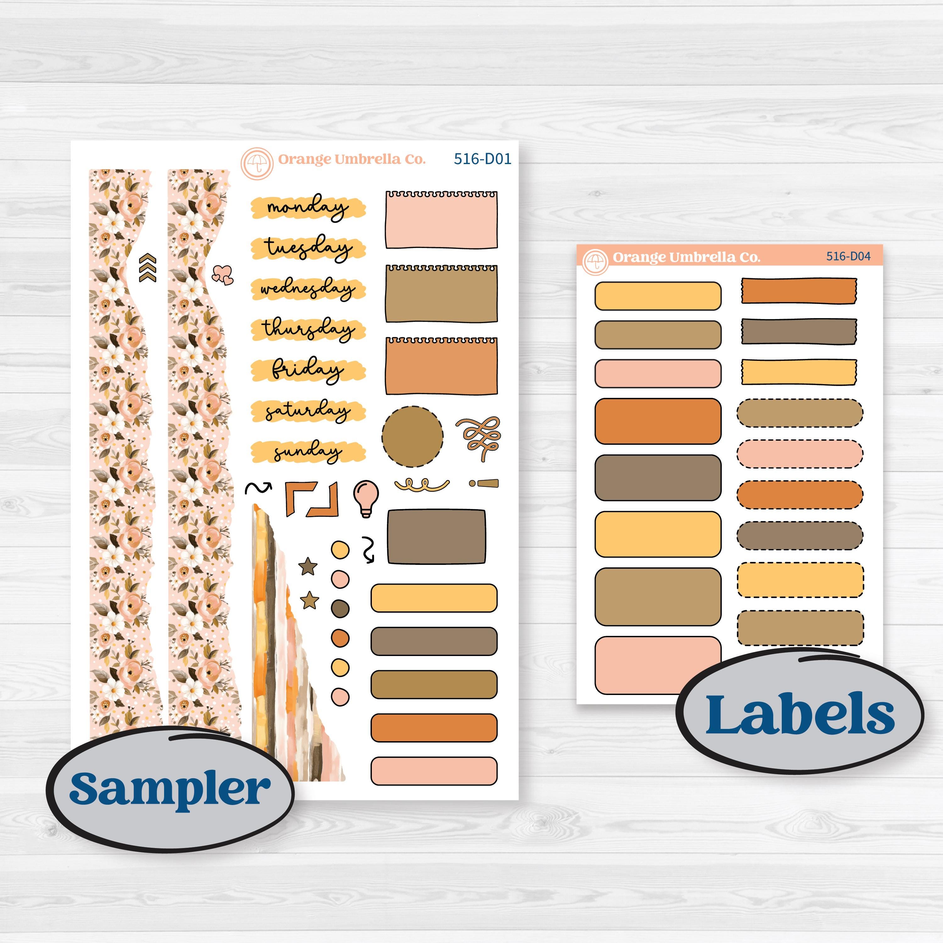 Spring Birds | Journaling or Scrapbooking Kit | Creative Junk Journal Planner Stickers | Nectar | KIT-516-D