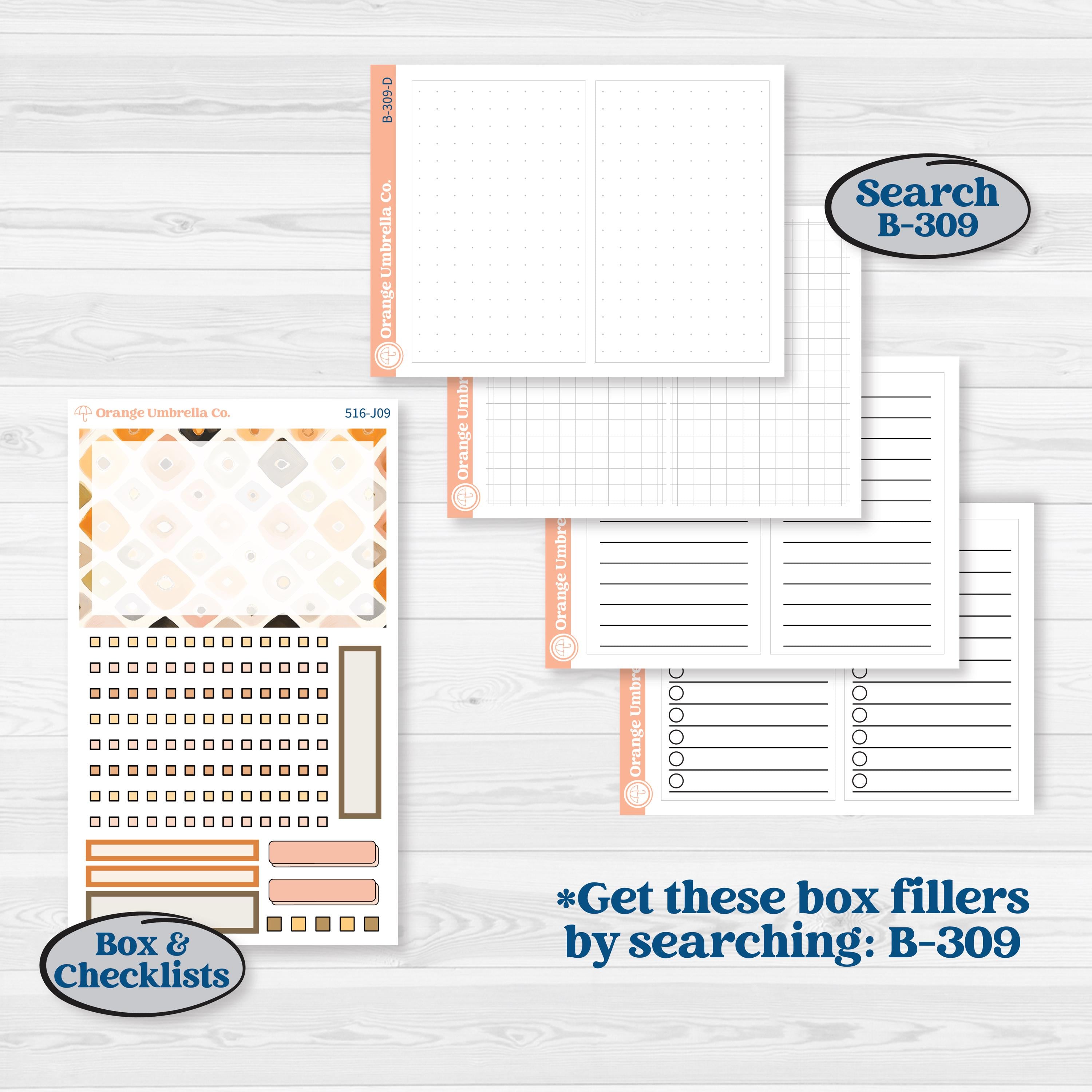 Spring Birds | A5 Daily Duo Planner Kit Stickers | Nectar | KIT-516-J