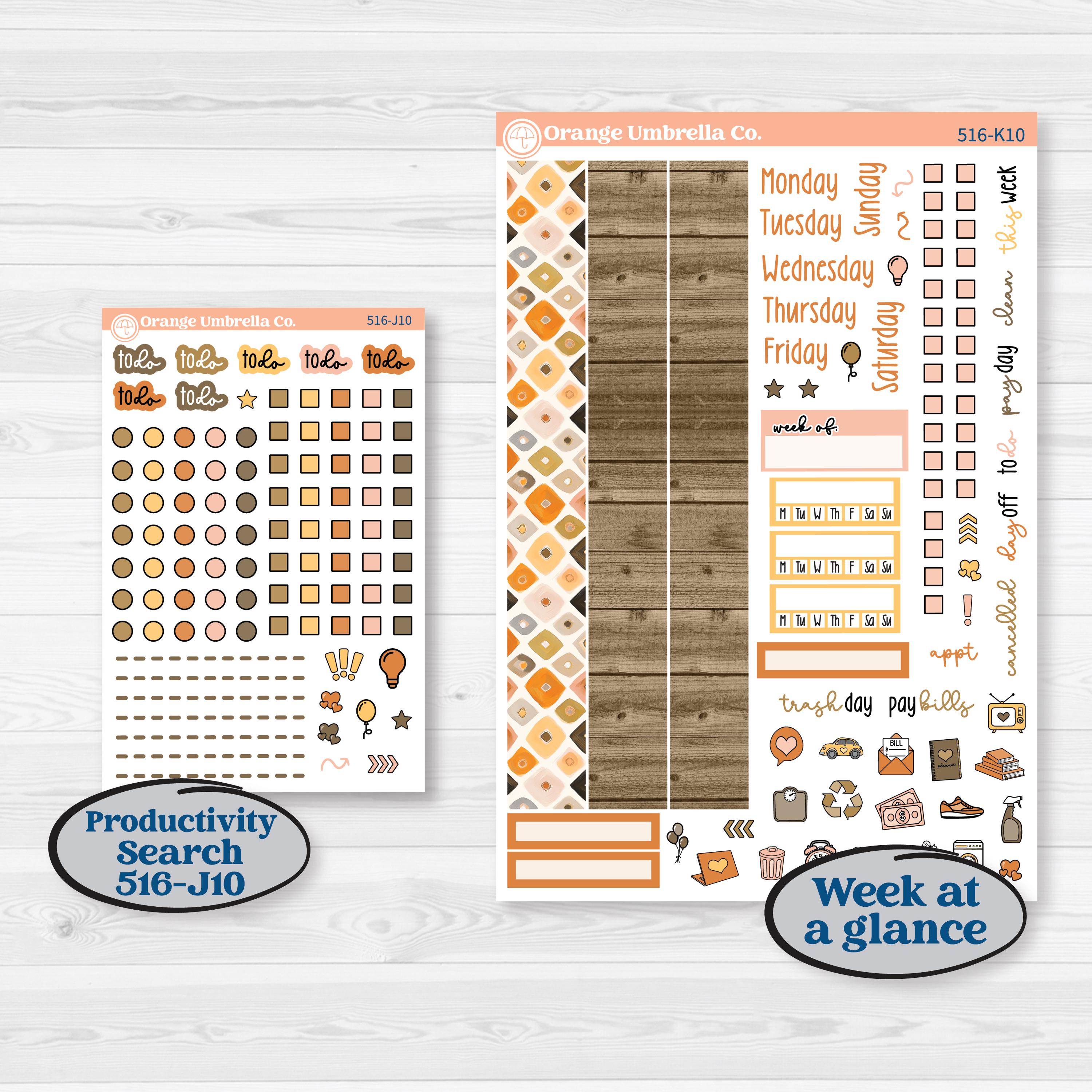 Spring Birds | 7x9 Erin Condren Daily Duo Planner Kit Stickers | Nectar | KIT-516-K