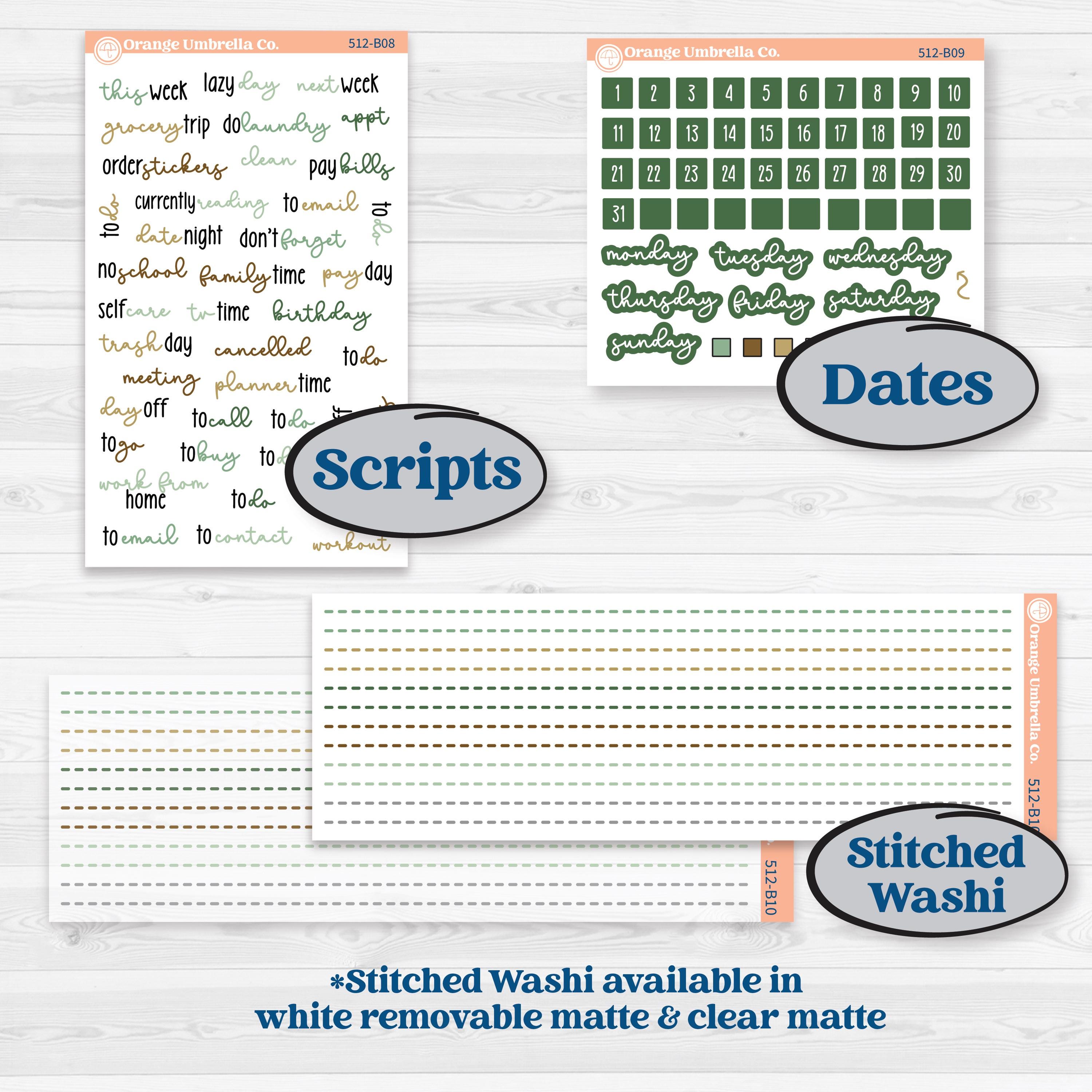 St. Patrick’s Day | Weekly Add-On Planner Kit Stickers | Emerald Isle | KIT-512-B