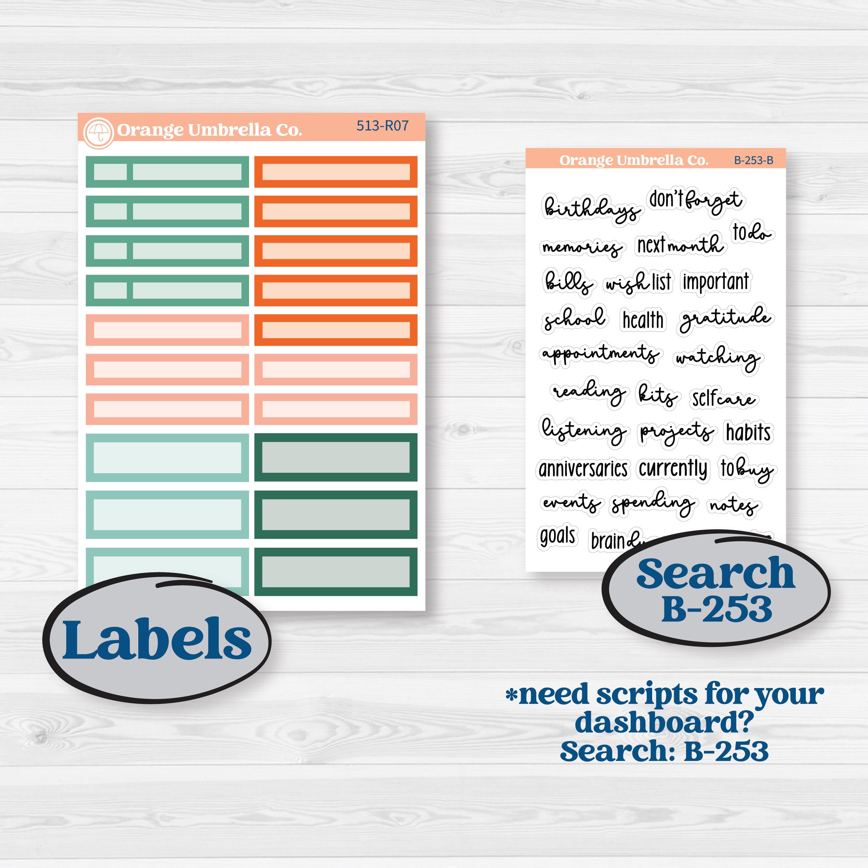 Playful March Florals | 8.5x11 Plum Monthly & Dashboard Planner Kit Stickers | Millie | KIT-513-R