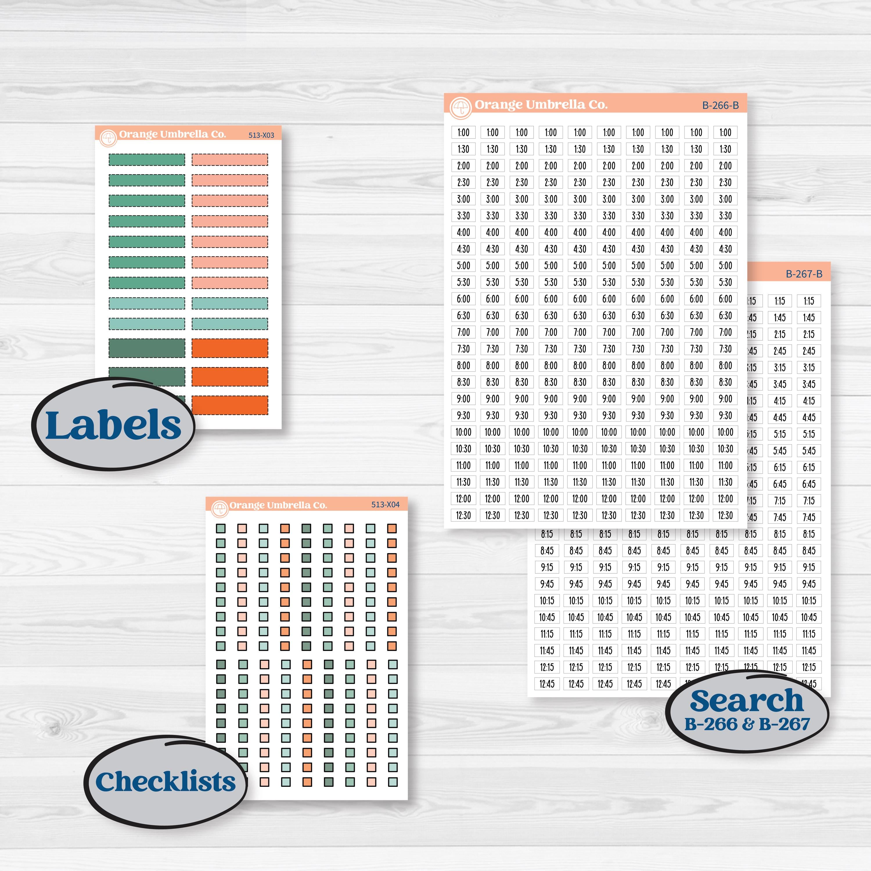 Playful March Florals | Laurel Denise Jo Large Planner Kit Stickers | Millie | KIT-513-X
