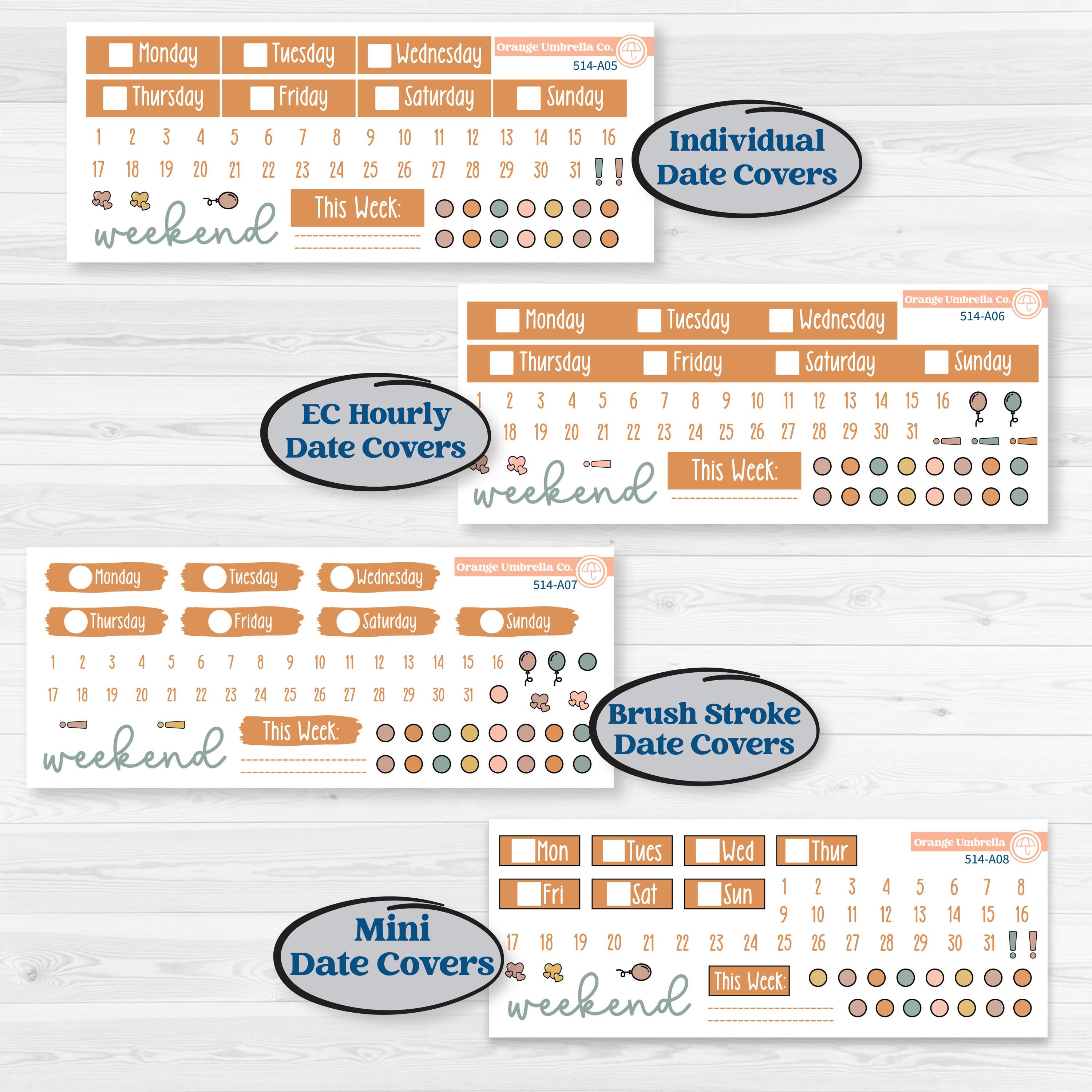 Early Spring Florals | Weekly Sticker Kit for Vertical Planners like Erin Condren | Grow | KIT-514-A