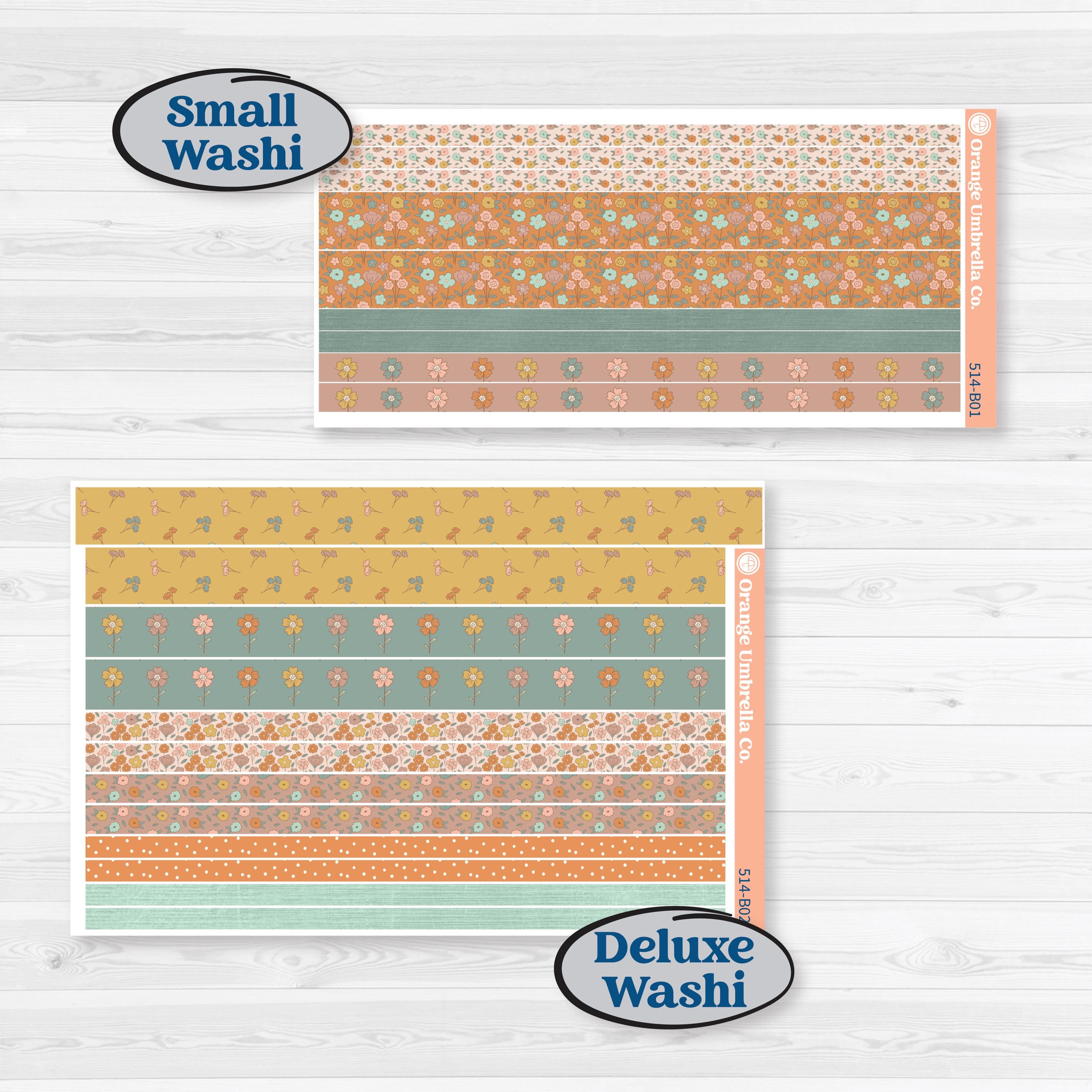 Early Spring Florals | Weekly Add-On Planner Kit Stickers | Grow | KIT-514-B