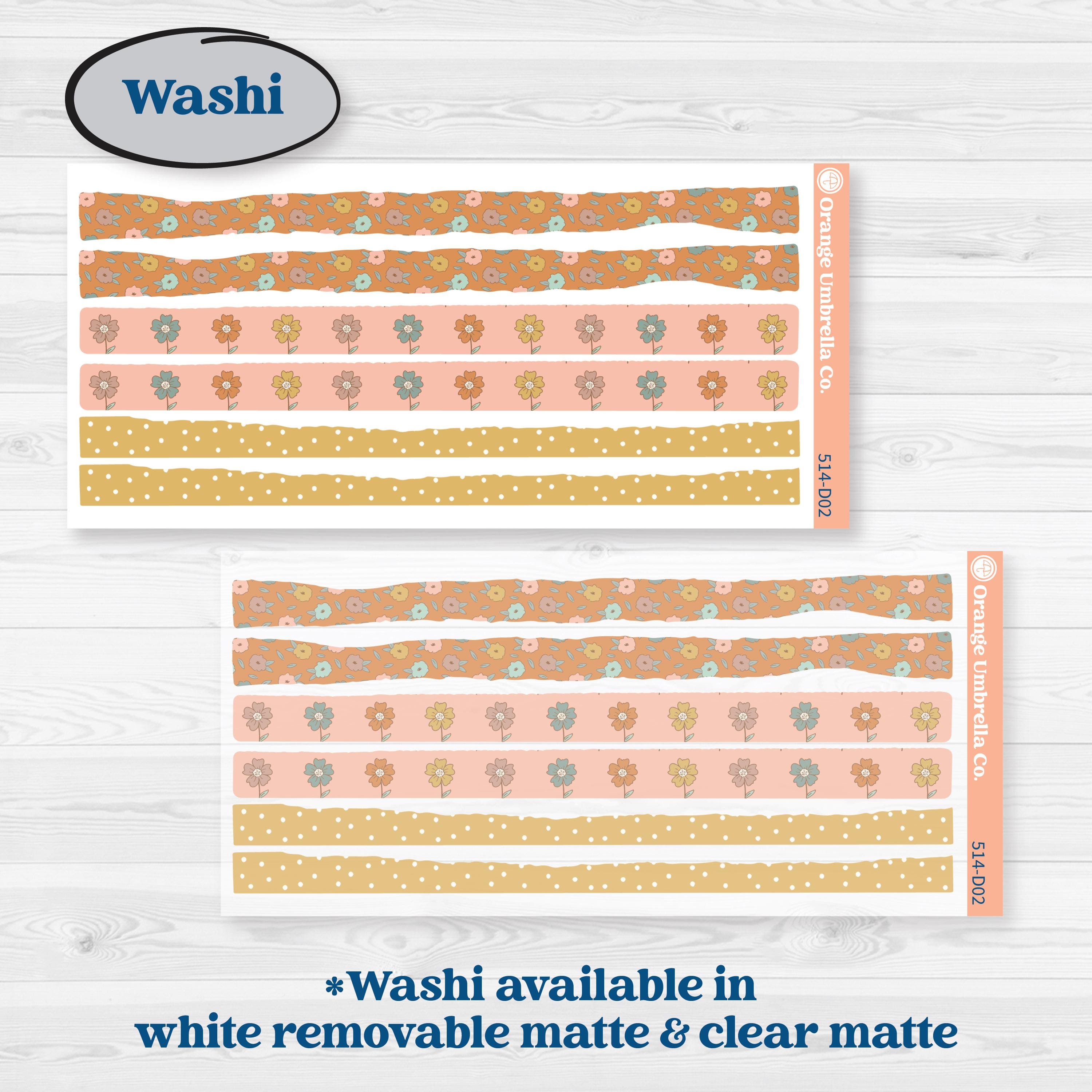 Early Spring Florals | Journaling or Scrapbooking Kit | Creative Junk Journal Planner Stickers | Grow | KIT-514-D