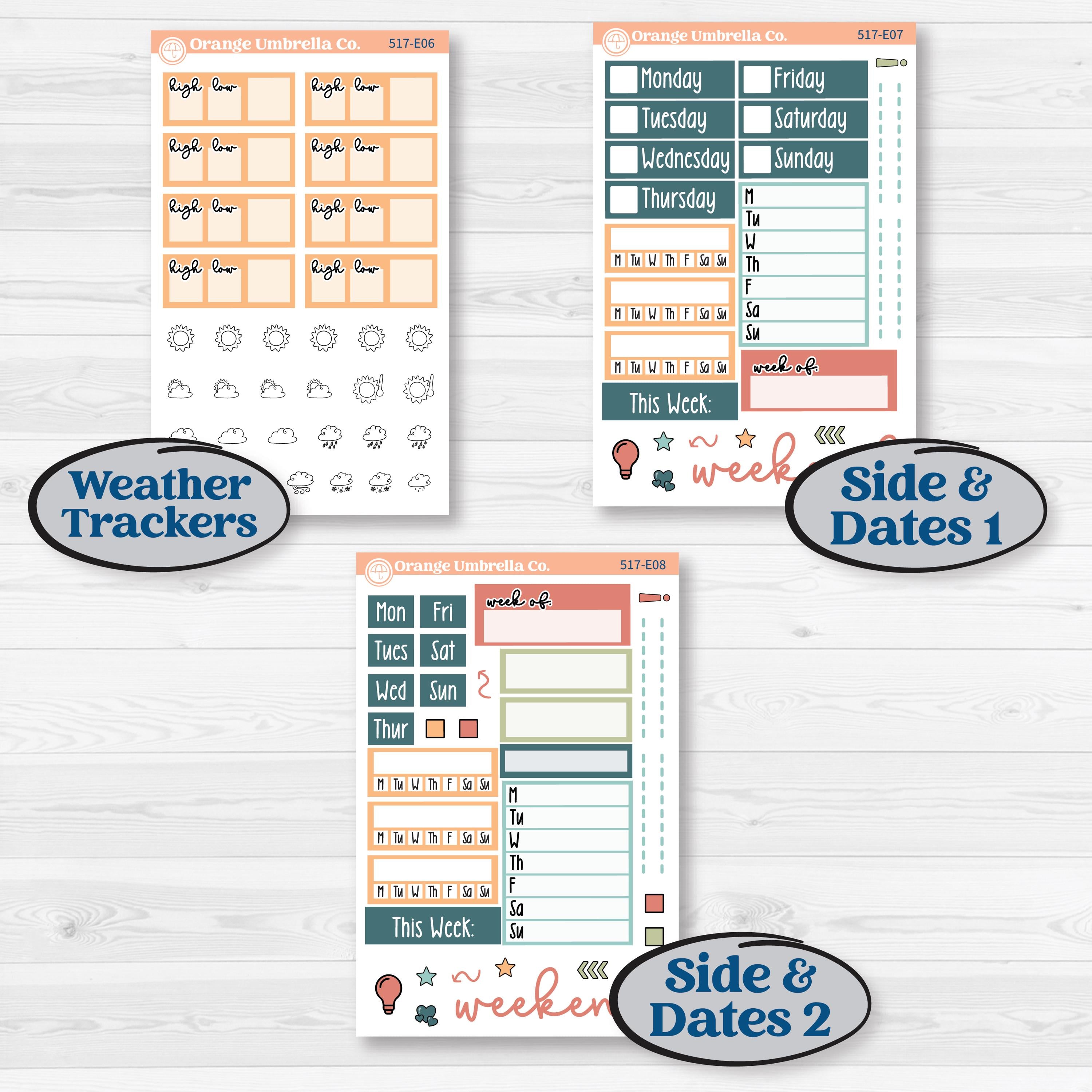 Easter Spring Kit | Hobonichi Cousin Weekly & Daily Planner Kit Stickers | Easter Basket | KIT-517-E