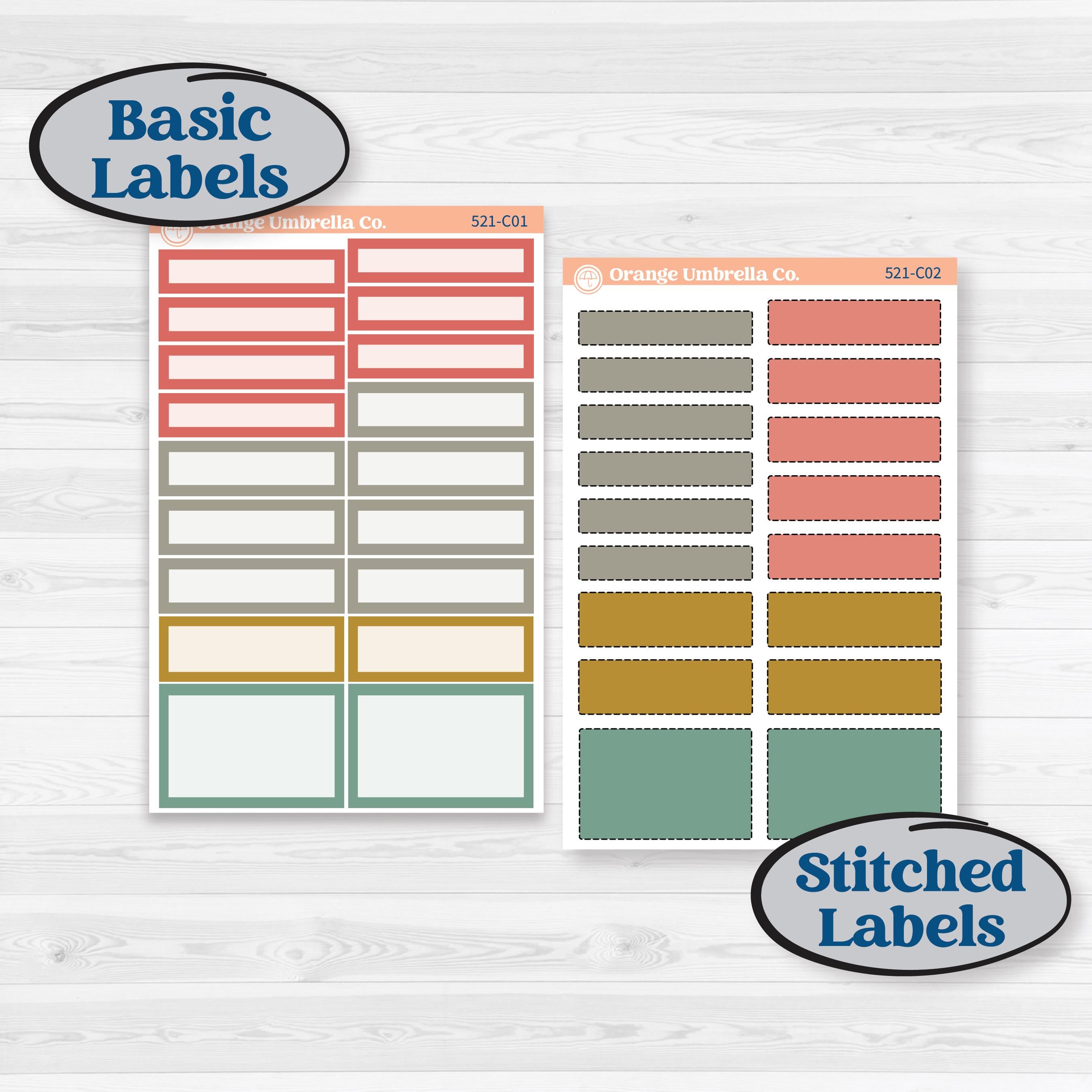 Rainy Day | Weekly Add-On Labels Planner Kit Stickers | Stellas Umbrella | KIT-521-C