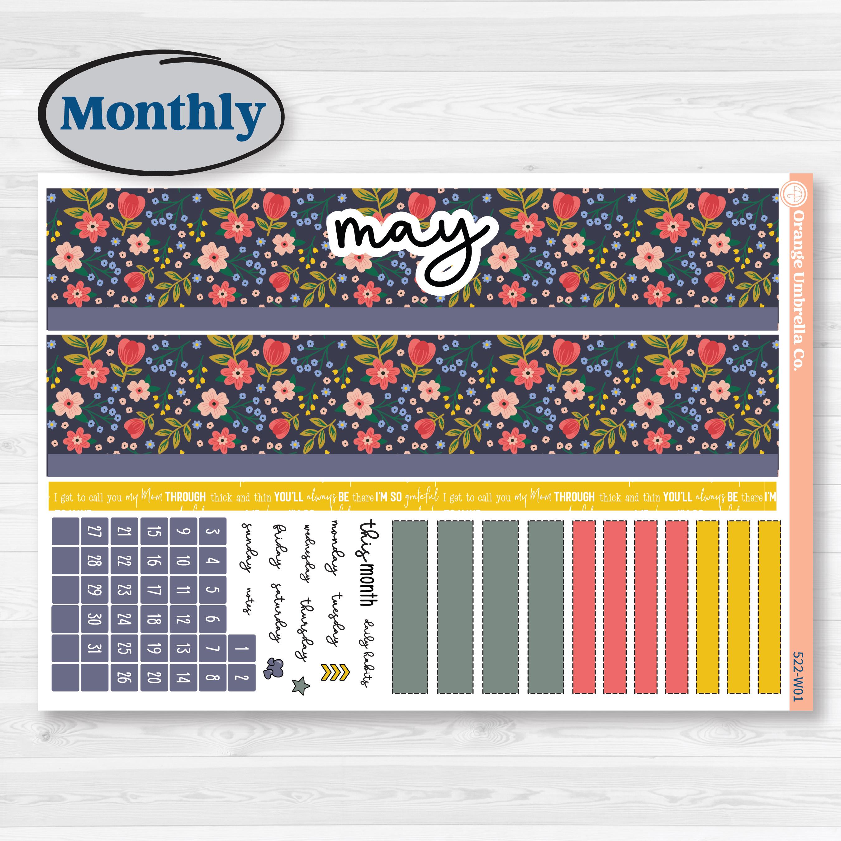 Mother’s Day | Laurel Denise Scout Large Planner Kit Stickers | Best Mom | KIT-522-W