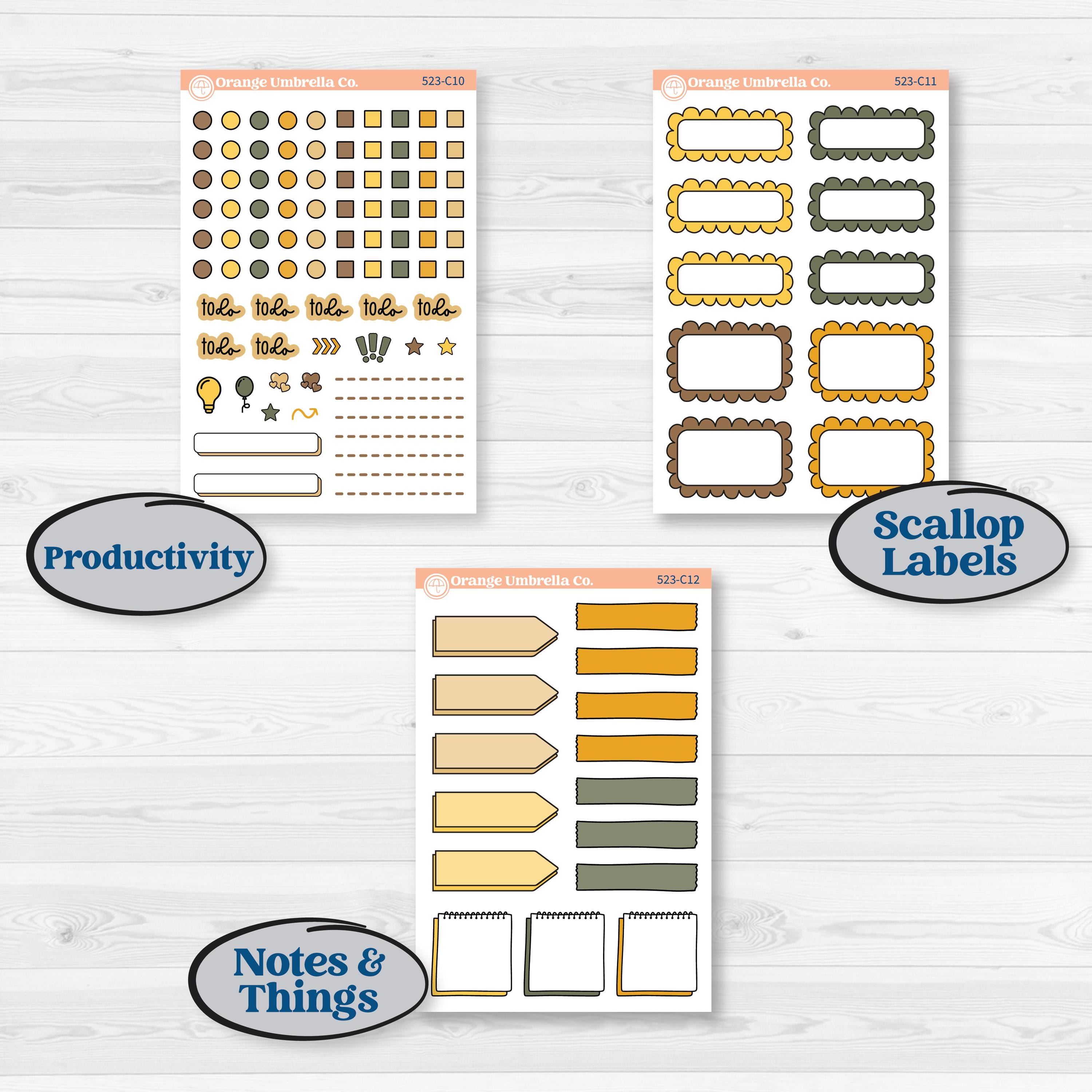 Honeybee Garden | Weekly Add-On Labels Planner Kit Stickers | Bumble | KIT-523-C