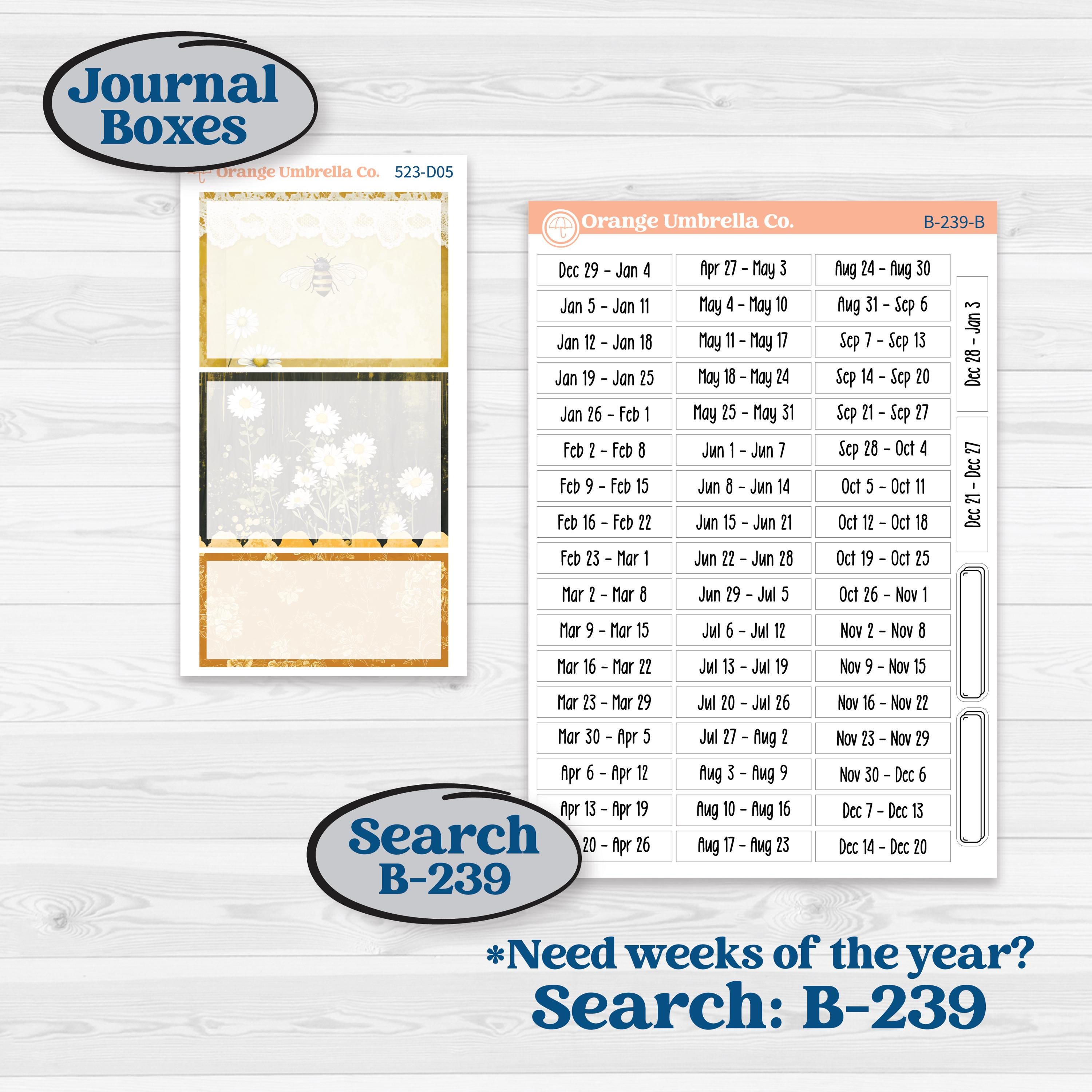 Honeybee Garden | Journaling or Scrapbooking Kit | Creative Junk Journal Planner Stickers | Bumble | KIT-523-D