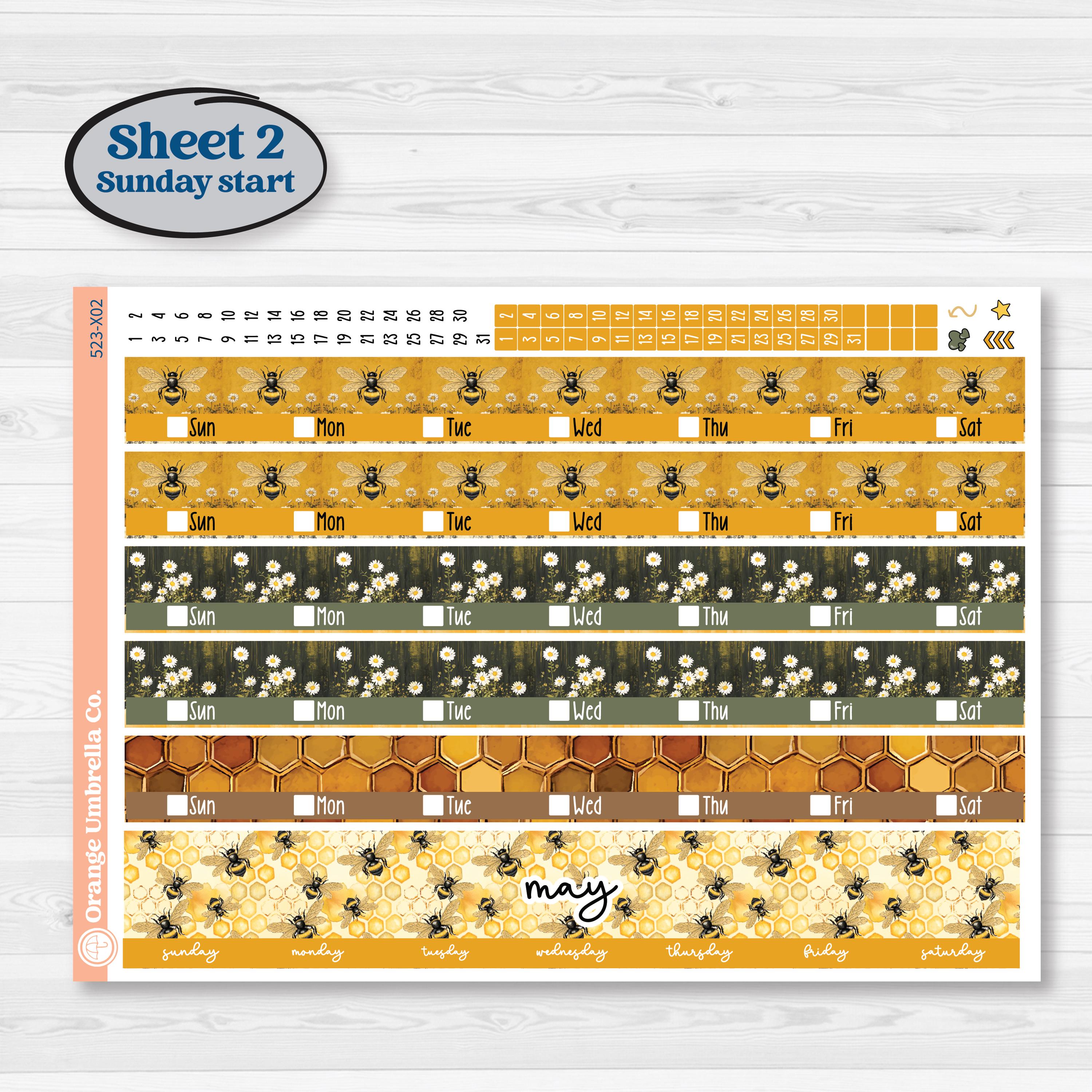 Honeybee Garden | Laurel Denise Jo Large Planner Kit Stickers | Bumble | KIT-523-X