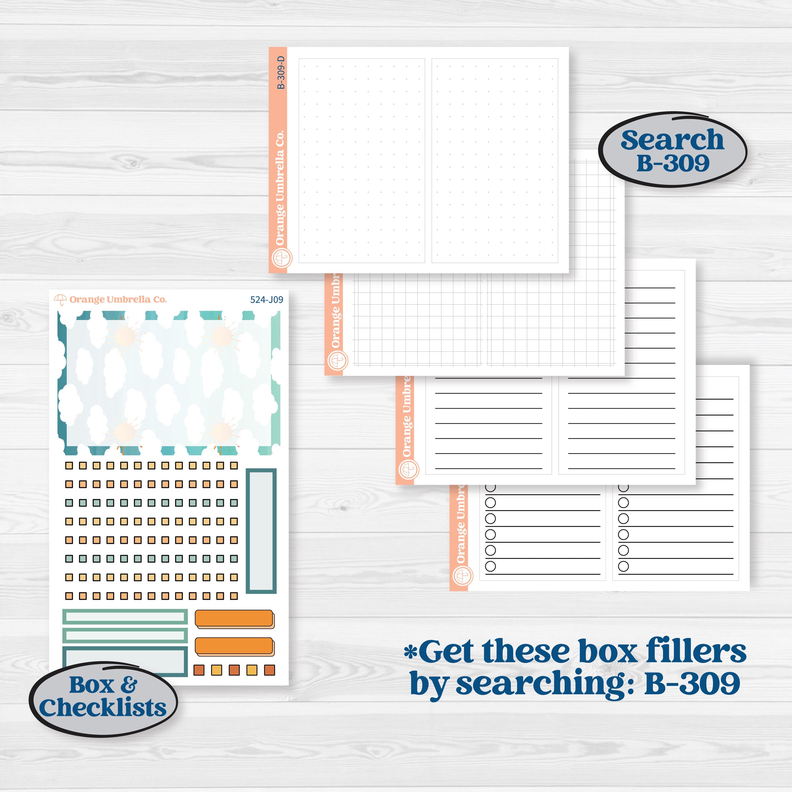 Summer Road Trip | A5 Daily Duo Planner Kit Stickers | Road Less Traveled | KIT-524-J