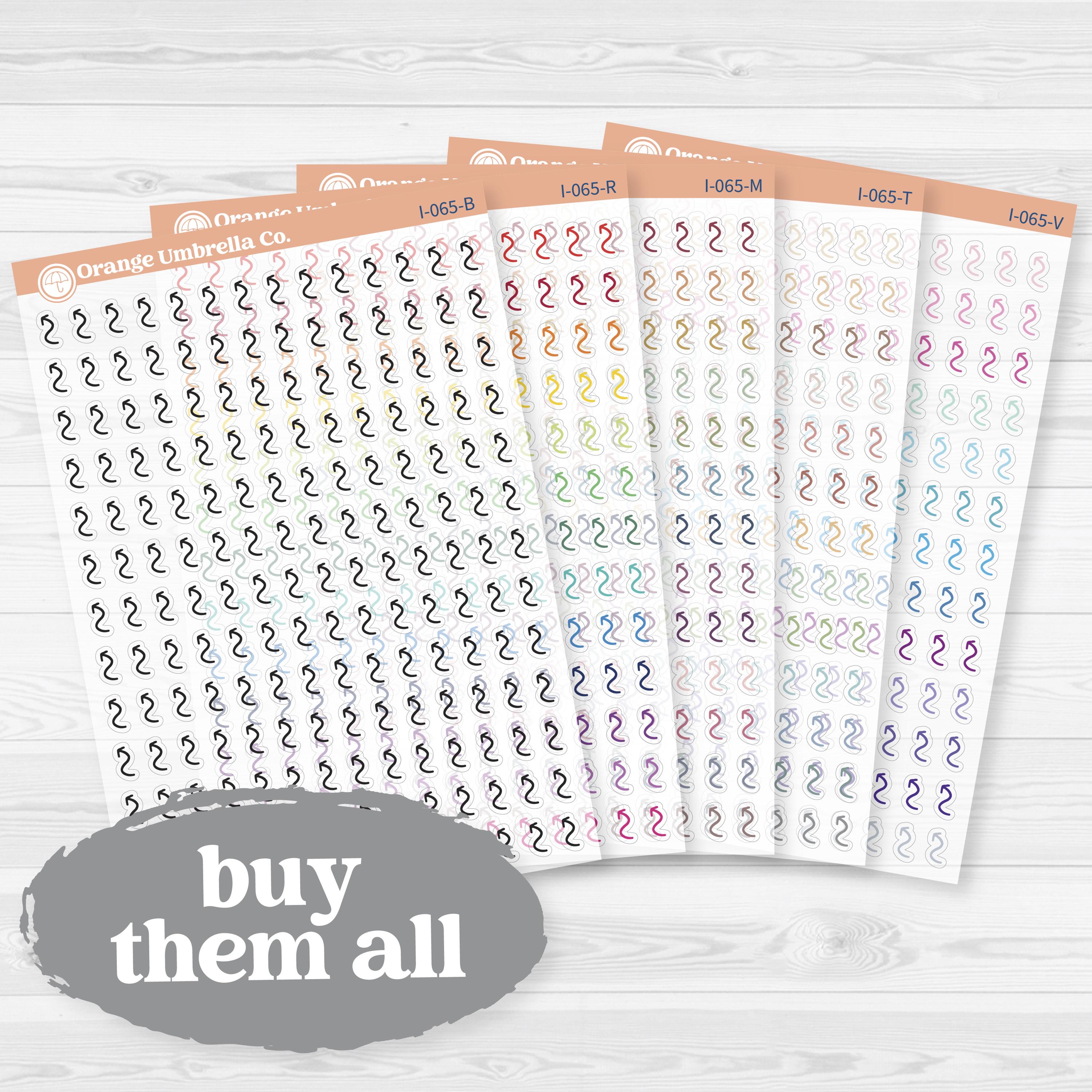 2026 Micro Arrow Icons | Clear Matte Planner Stickers | I-065-CM