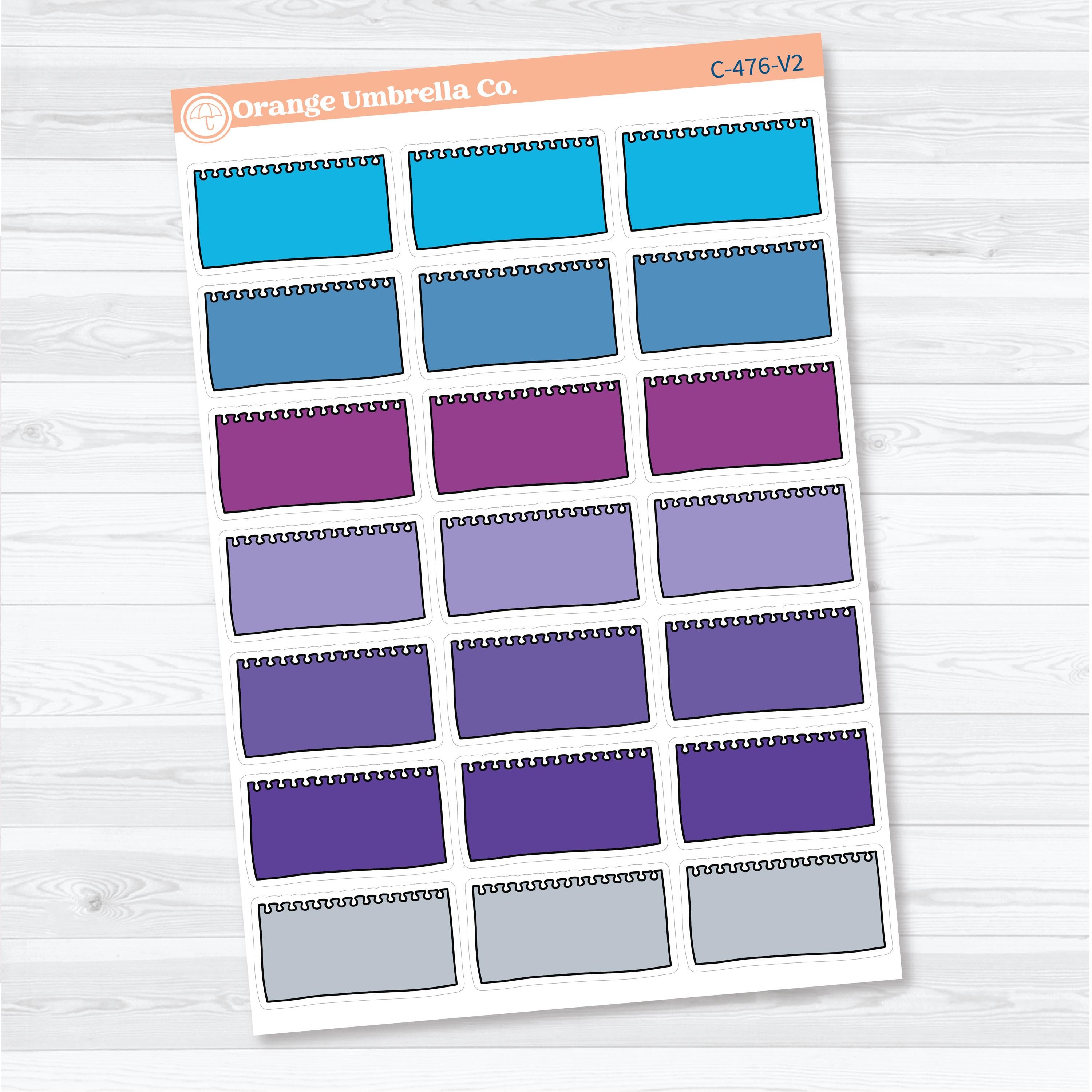 Large Torn Notebook Journaling Labels | Planner Stickers | C-476
