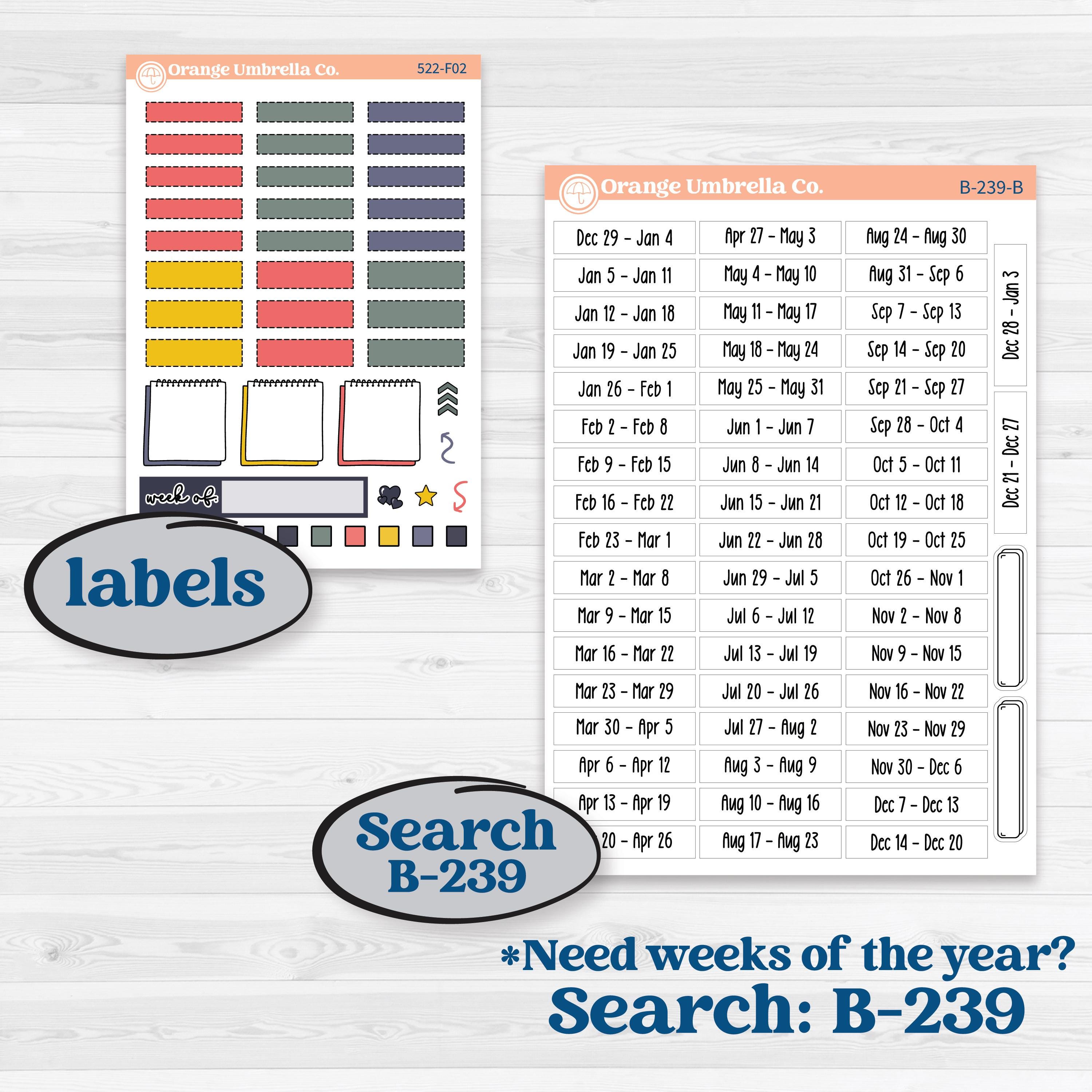 Mother’s Day | Hobonichi Weeks Weekly Planner Kit Stickers | Best Mom | KIT-522-F