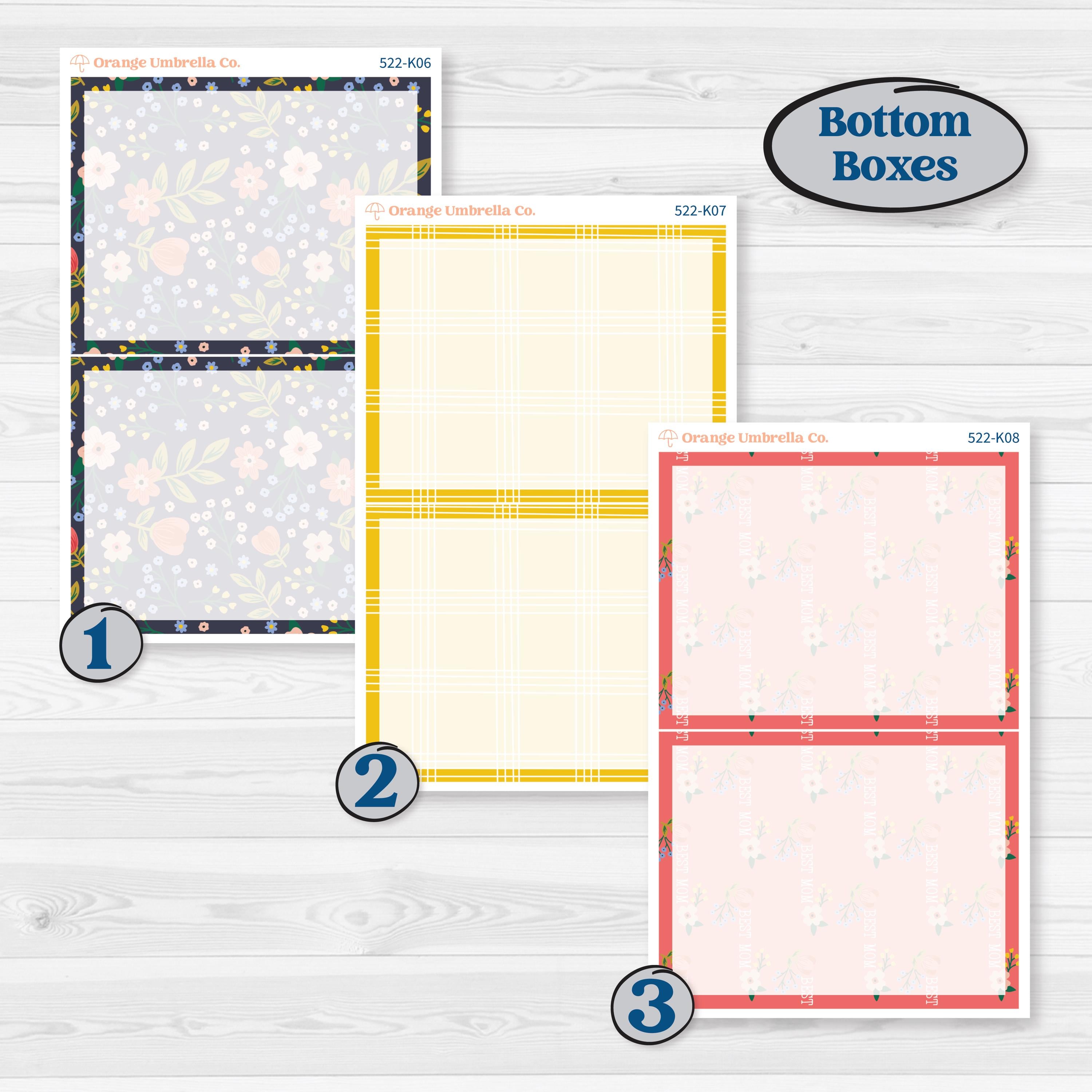 Mother’s Day | 7x9 Erin Condren Daily Duo Planner Kit Stickers | Best Mom | KIT-522-K