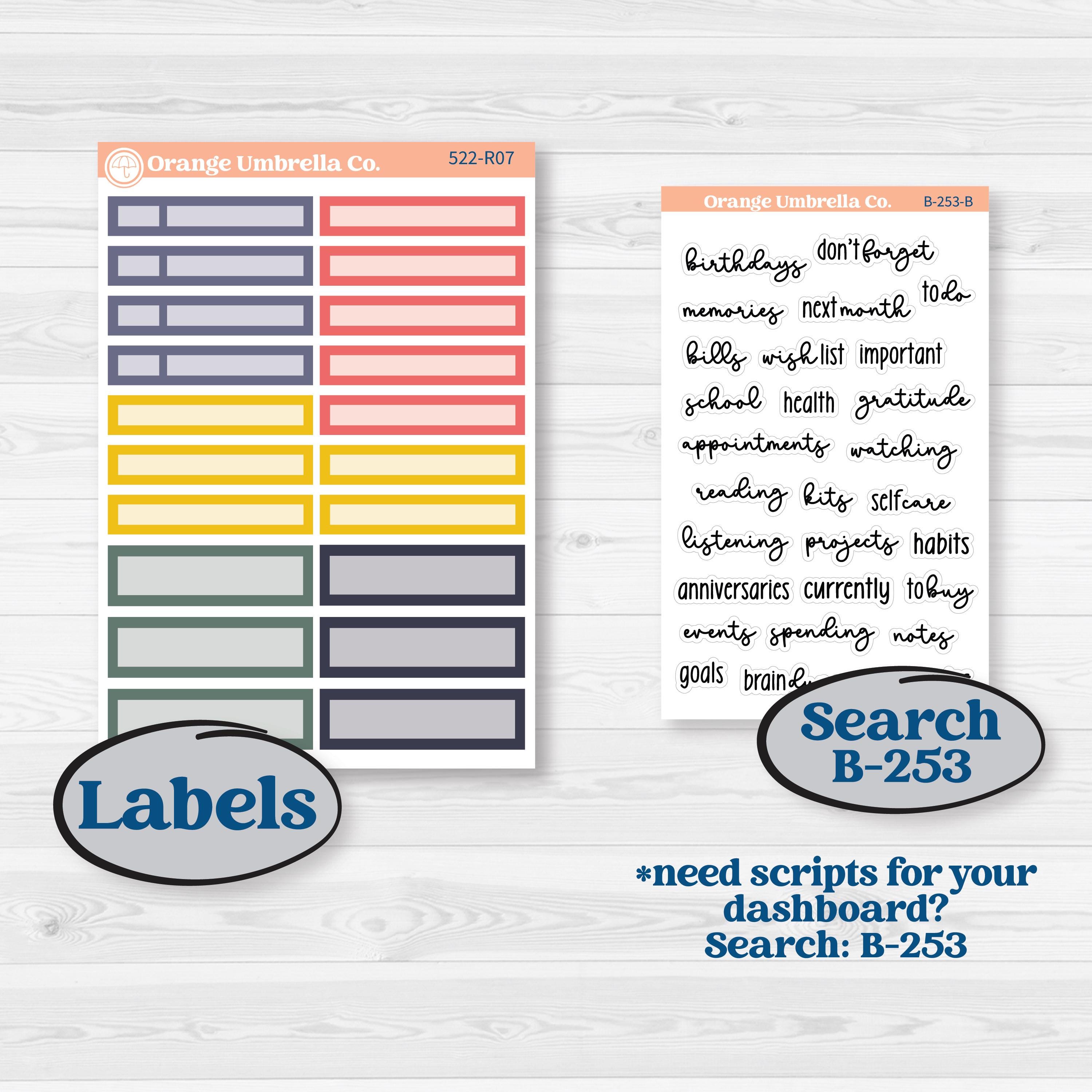 Mother’s Day | 8.5x11 Plum Monthly & Dashboard Planner Kit Stickers | Best Mom | KIT-522-R