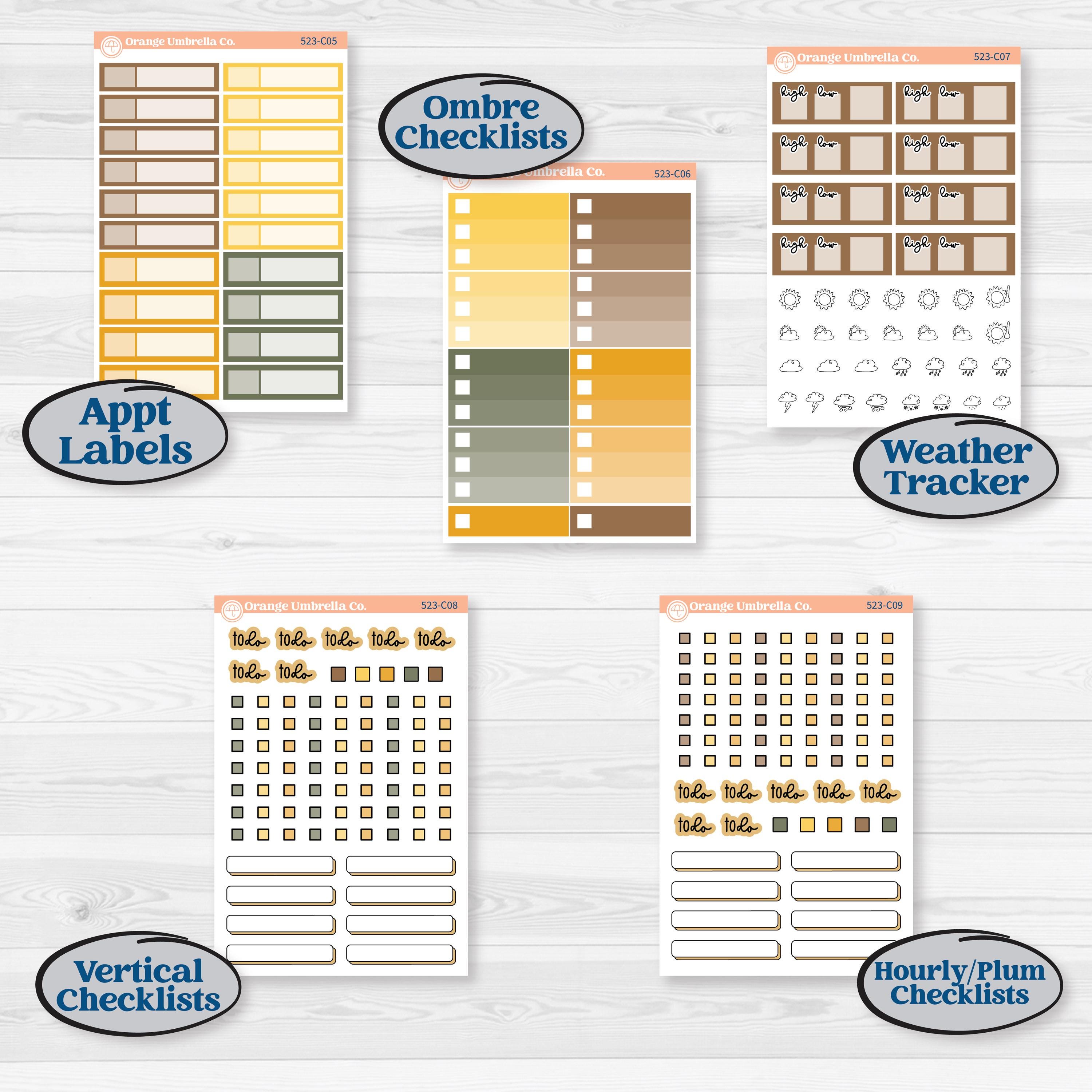 Honeybee Garden | Weekly Add-On Labels Planner Kit Stickers | Bumble | KIT-523-C